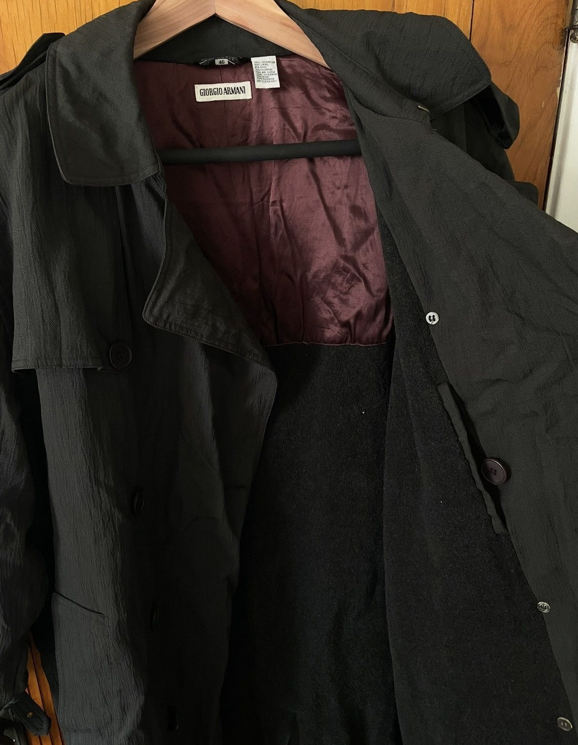 Giorgio Armani Giorgio Armani Double Breasted Coat Size US XXL / EU 58 / 5 - 8 Thumbnail