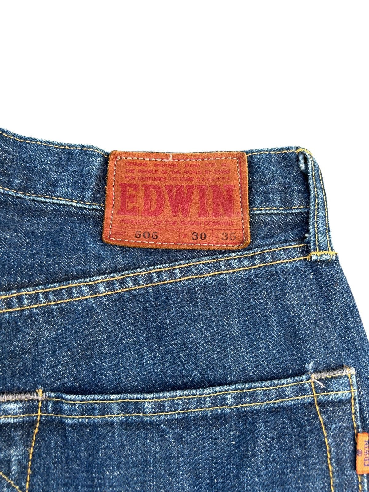 Kapital Vintage Edwin 505 Selvedge Short Denim Jeans baggy Size US 30 / EU 46 - 6 Thumbnail