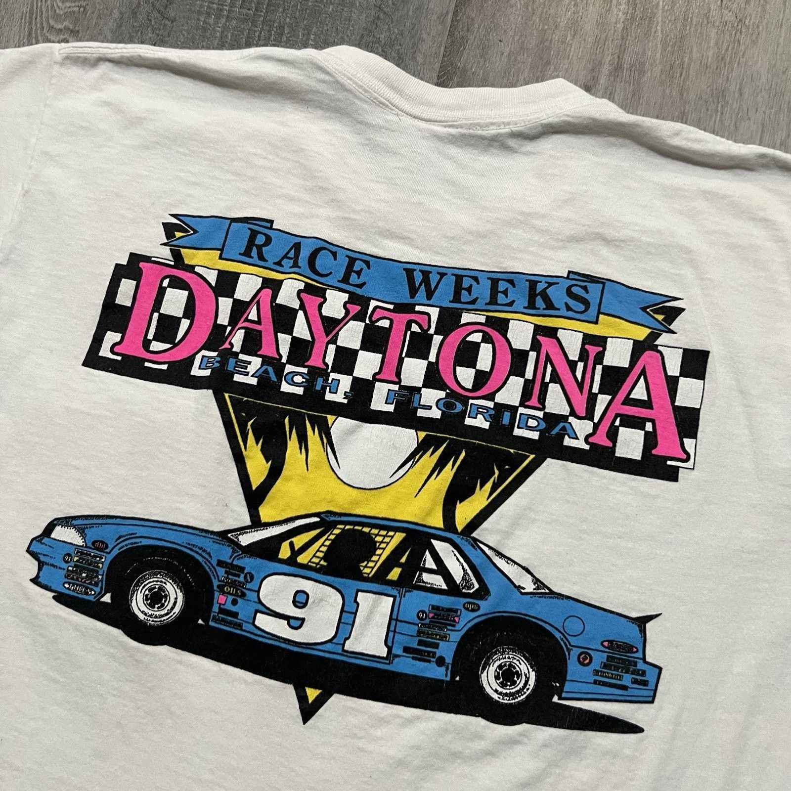 Vintage VTG Daytona Beach Race Week 1991 Florida Racing USA T Shirt Size US M / EU 48-50 / 2 - 4 Thumbnail