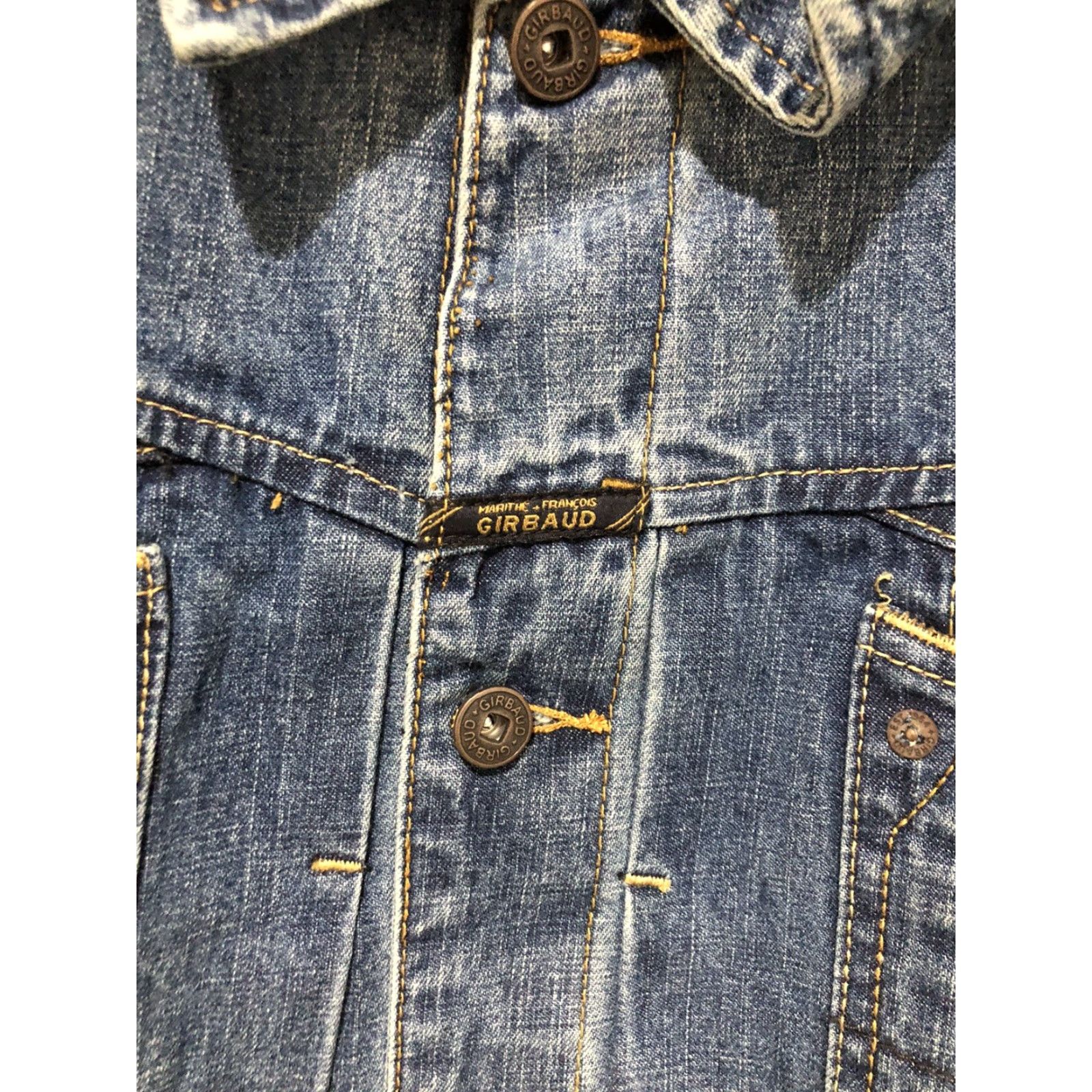 Denime VINTAGE Marithe Francois Girbaud X Front Blue Denim Jean Jacket 3XL NWT Men Jacket Vintage 90s Biker Hip Hop Motorcycle Denim Jacket Blue Size US 39 - 4 Thumbnail