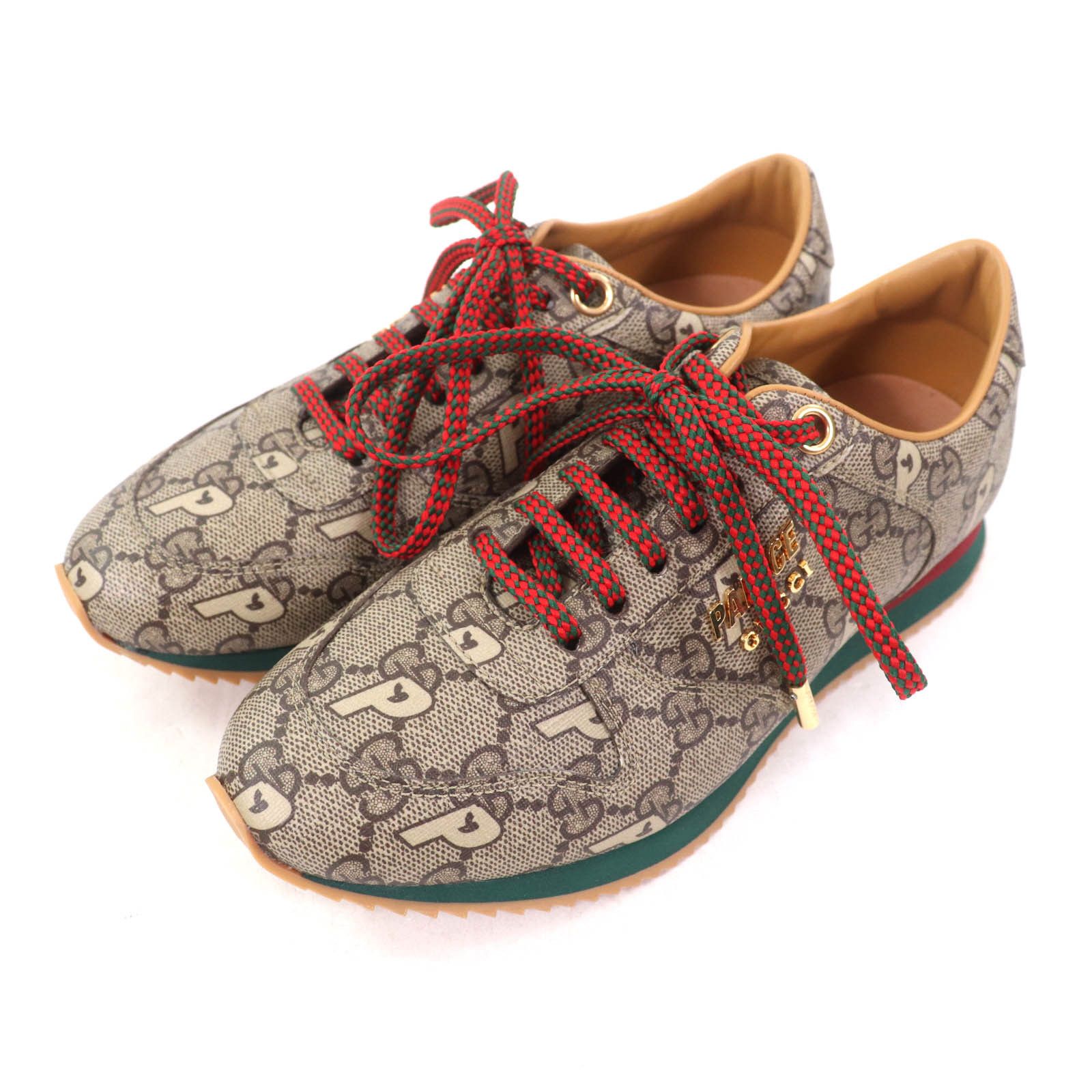 Gucci Gucci Gucci Palace Palace GG Supreme Metal Logo Lace-up Sneakers Canvas Shoes 727940 DUTY FREE for USA Size ONE SIZE - 1 Thumbnail