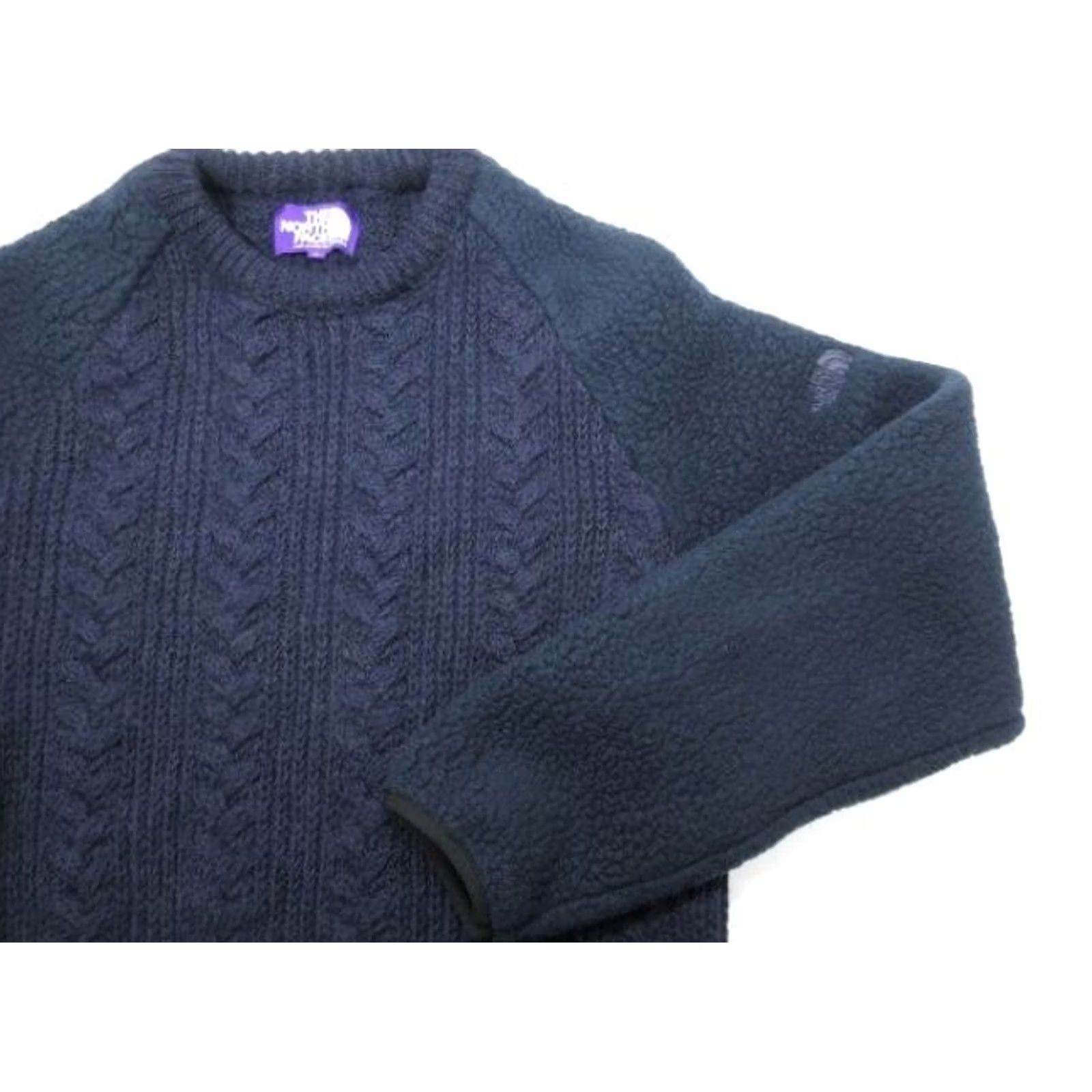 The North Face Purple Label THE NORTH FACE PURPLE LABEL Sweater Men's Knit with Sleeve Fabric Change Size L Navy Wool Polyester Long Sleeve Regular Fall Winter 90s? Size US L / EU 52-54 / 3 - 4 Thumbnail