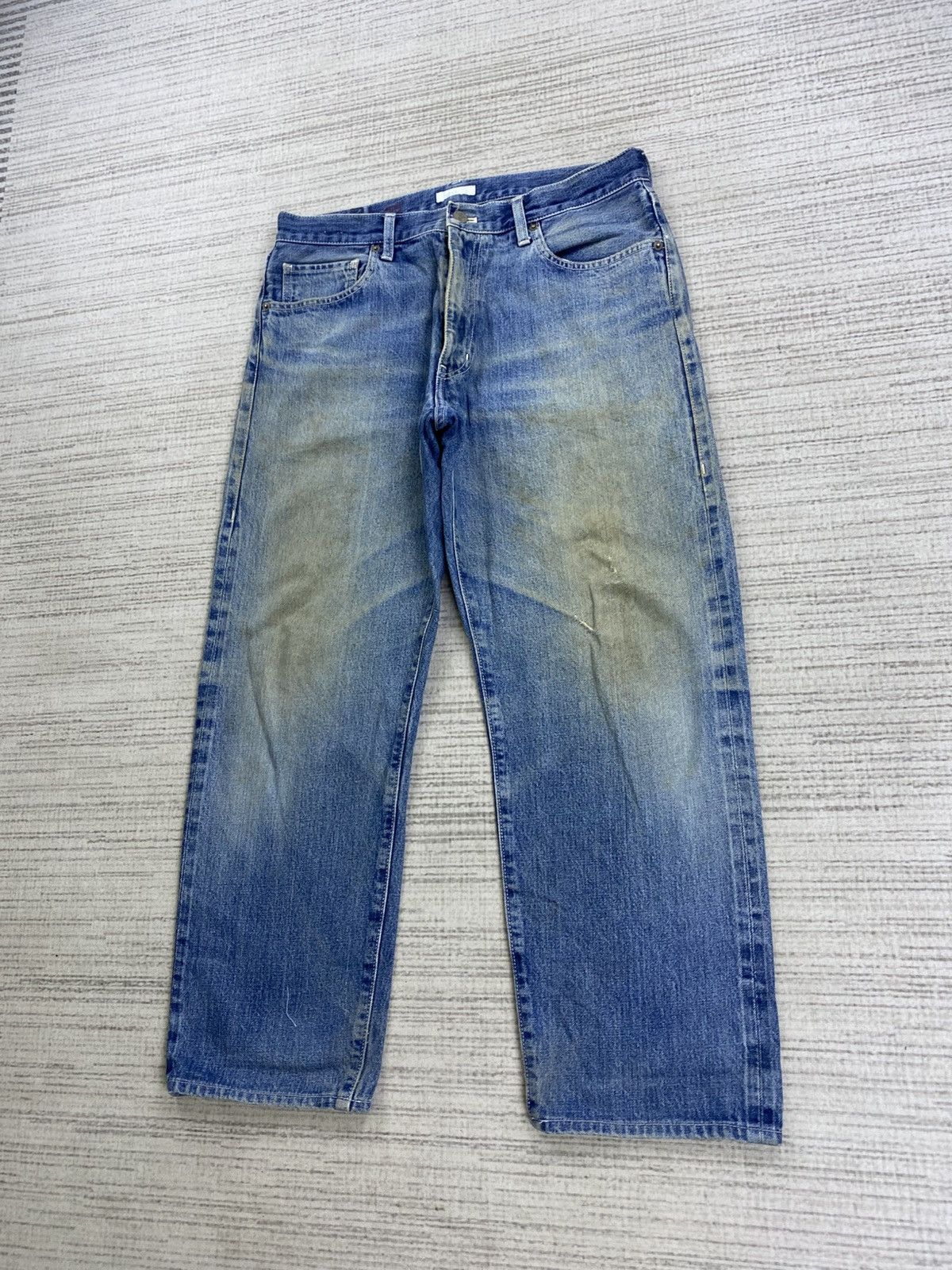 Vintage Vintage Papas Blue Denim Pants Size US 33 - 4 Thumbnail