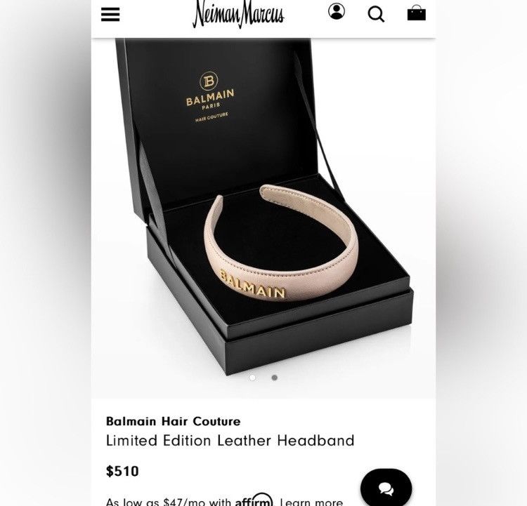 Balmain Balmain Hair Couture Leather Headband Size ONE SIZE - 6 Thumbnail