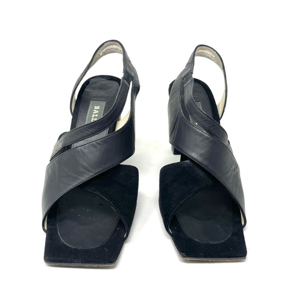 Bally Bally Salisa Black Square Toe Heeled Sandals Size 8.5 Size US 8.5 / IT 38.5 - 2 Thumbnail