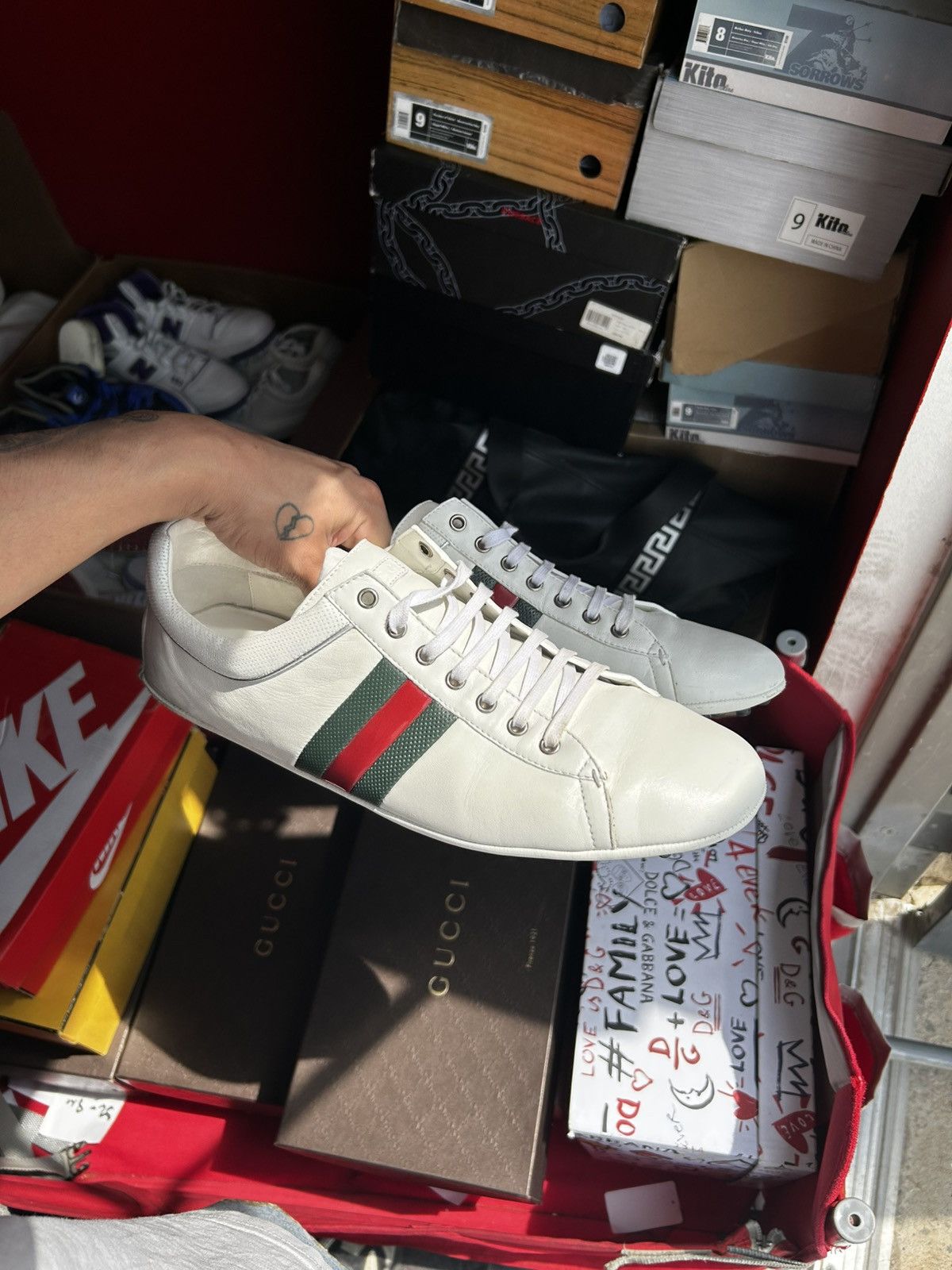 スニーカー GUCCI SNEAKER (798562AADUT 9567) Gucci Gucci Man Sneakers 798562AADUT 9567 Size UK 9.5 | Grailed