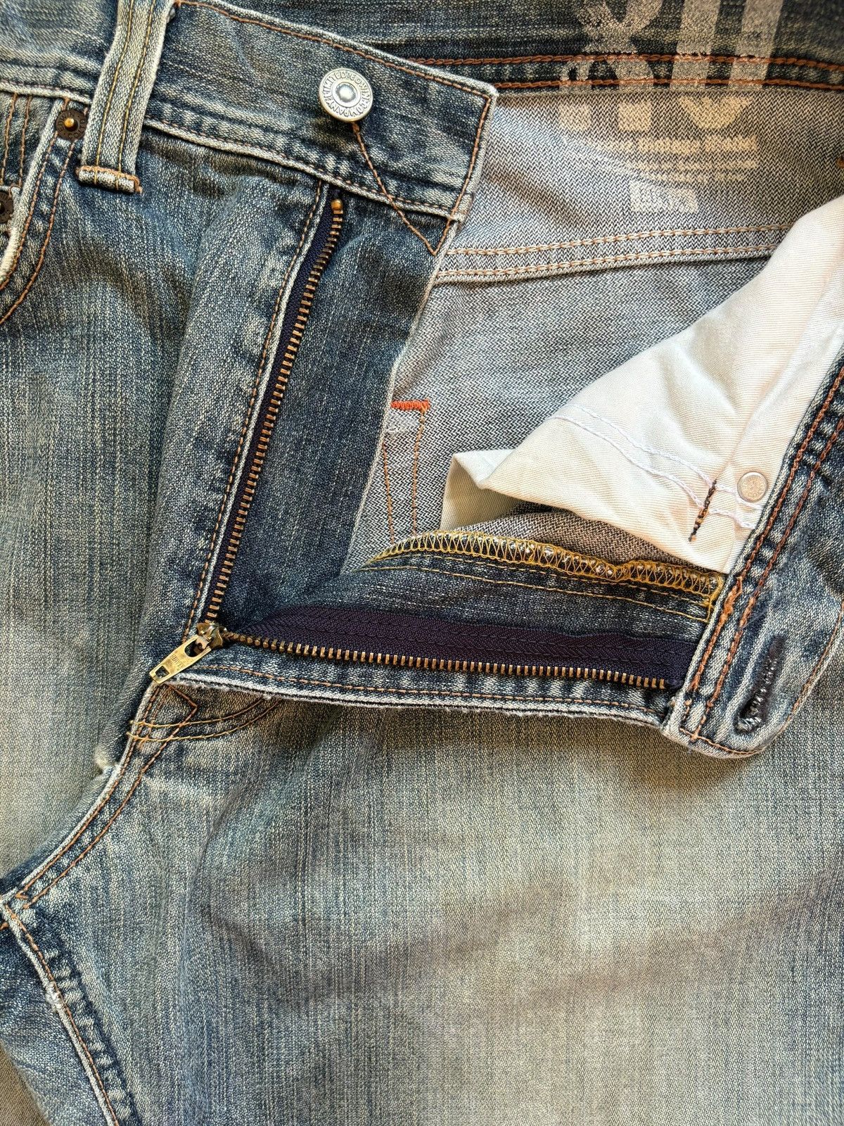 Edwin Exclusive Vintage Edwin Mud Wash Distressed Loose Baggy Jean Size US 30 / EU 46 - 9 Thumbnail