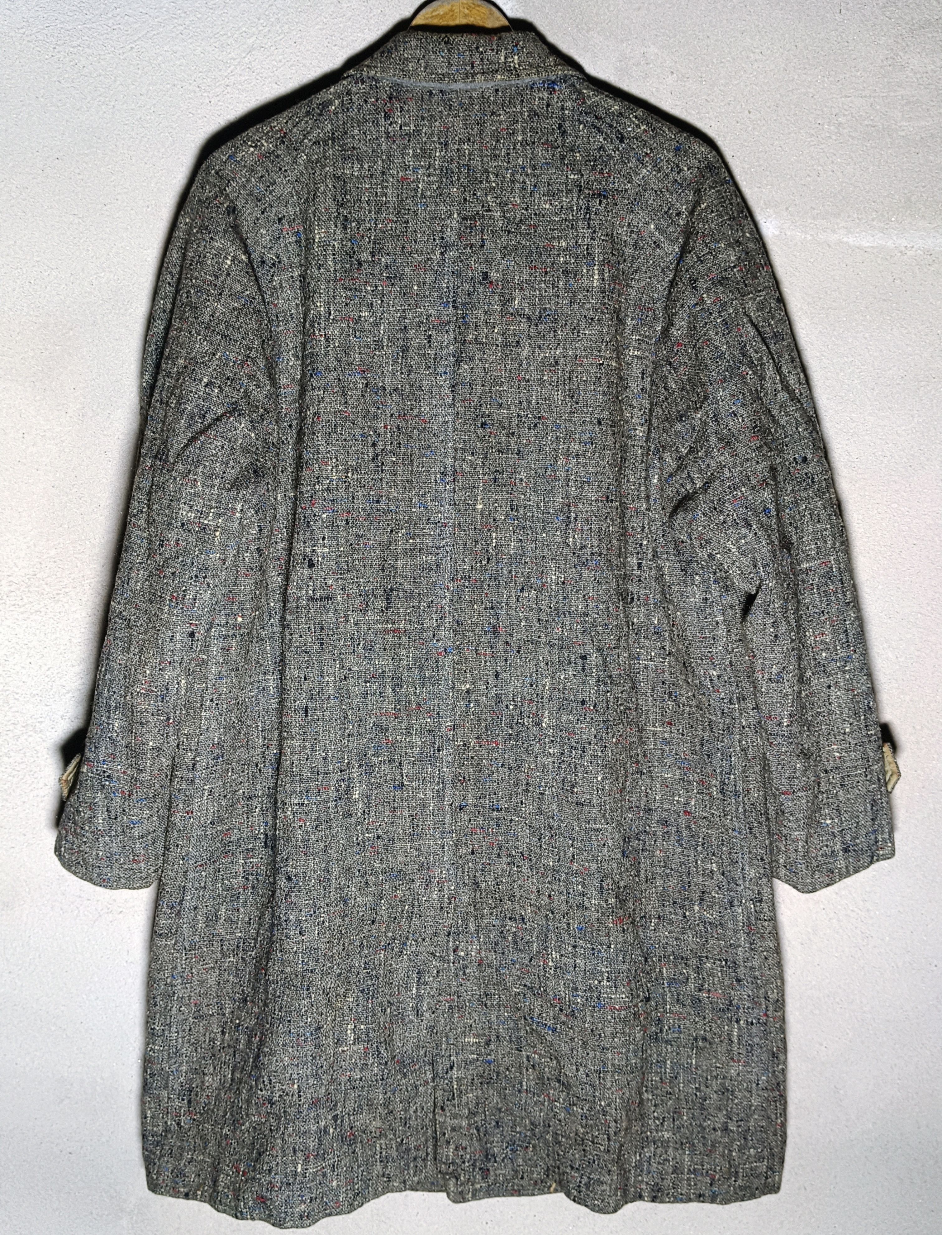Japanese Brand × Vintage Vintage 50s Japanese Wool Tweed Coat Size US M / EU 48-50 / 2 - 8 Thumbnail