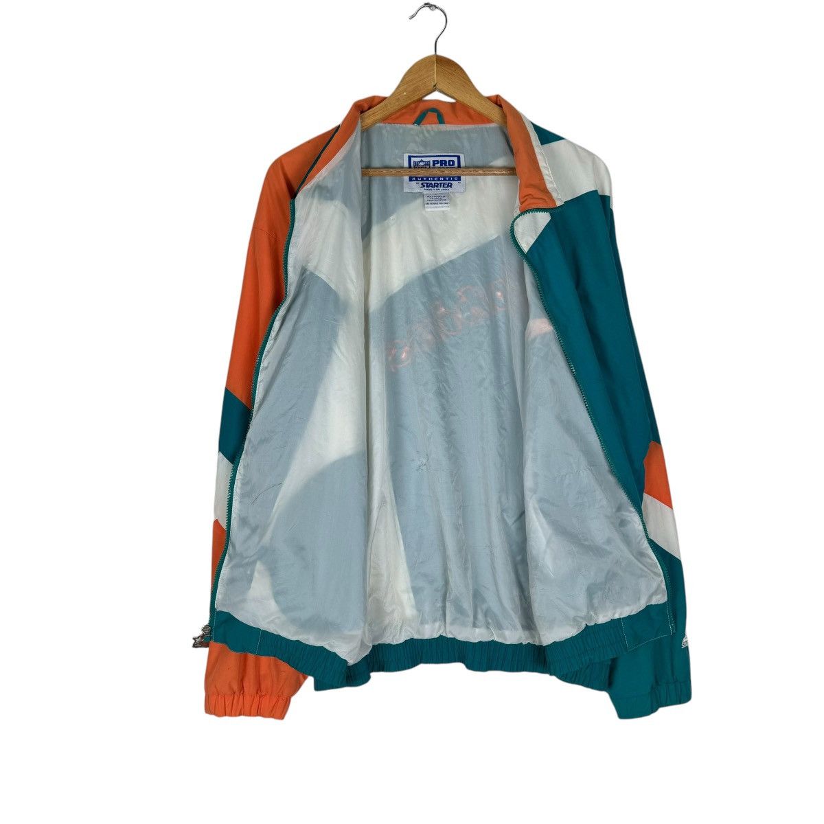 NFL ⚡️VINTAGE 90s MIAMI DOLPHINS NHL LIGHT JACKET Size US L / EU 52-54 / 3 - 7 Thumbnail