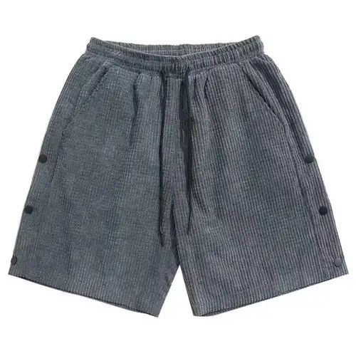 Japanese Brand 21SS Indigo Union Japan Grey Corduroy Sweat Shorts Size US 30 / EU 46 - 1 Thumbnail