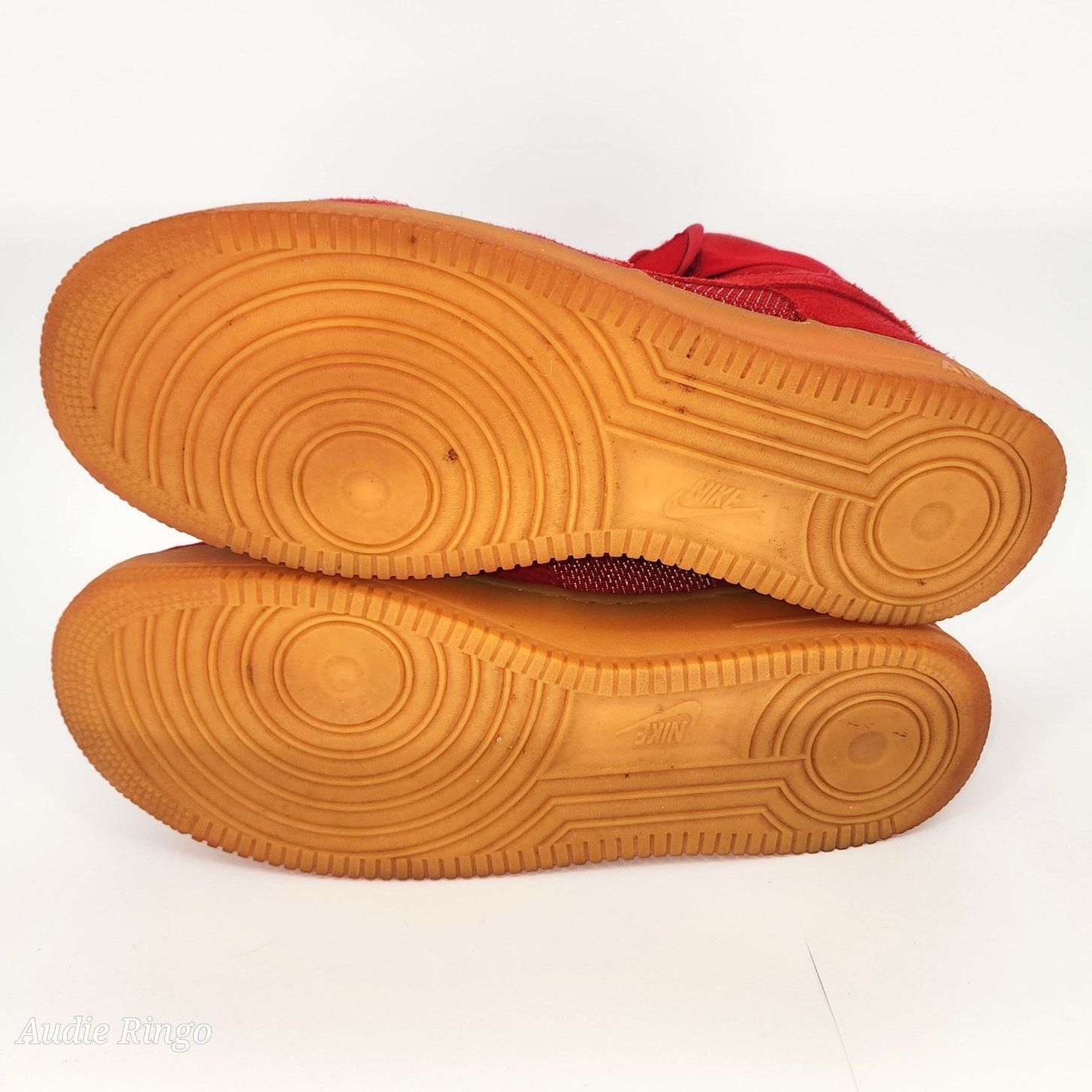 Nike Nike Air Force 1 High Red Suede Gum Sole Sneakers Men’s 11.5 Size US 11.5 / EU 44-45 - 15 Thumbnail