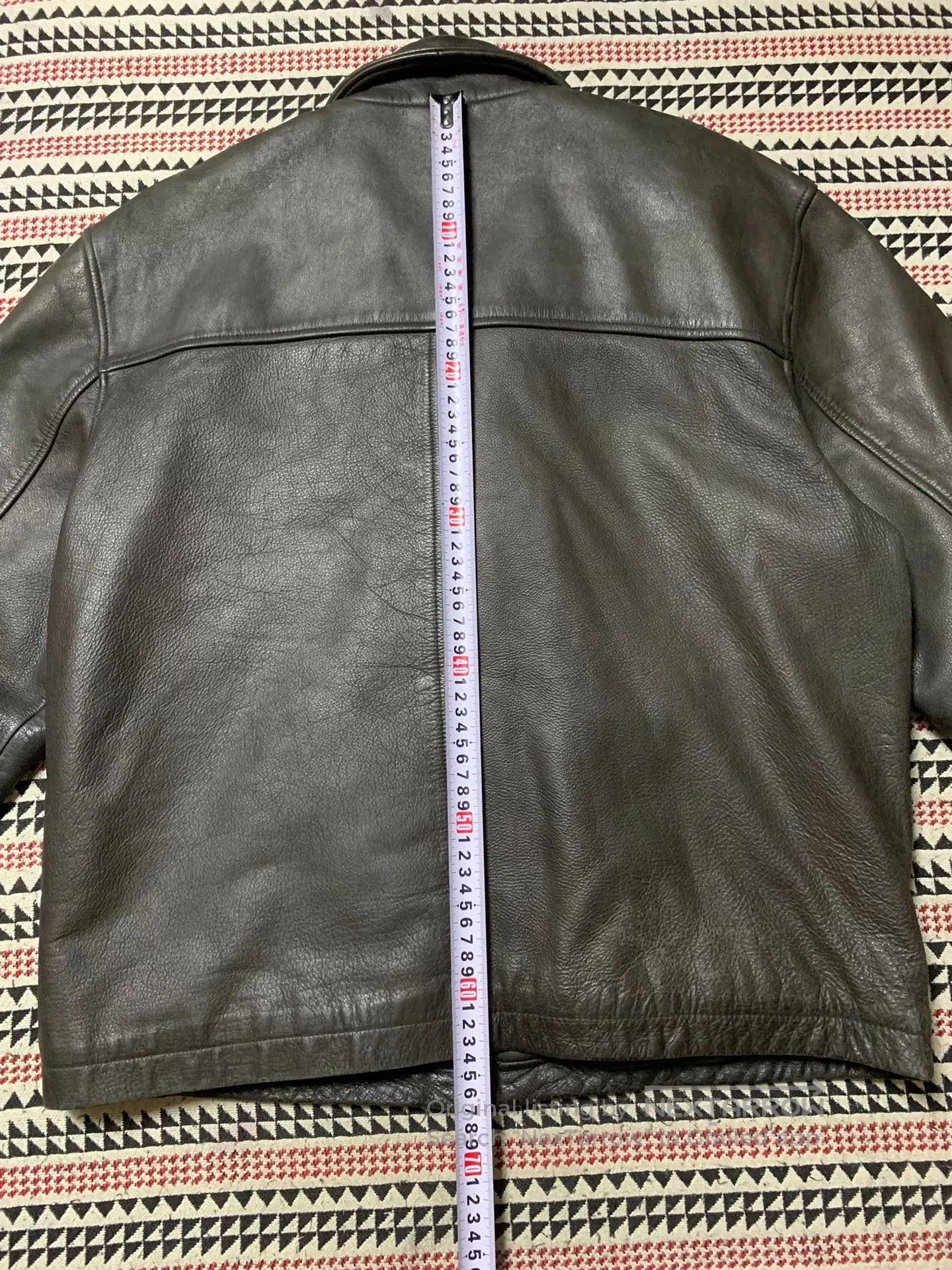 Cockpit USA black leather jacket with quilted lining. Size US L / EU 52-54 / 3 - 7 Thumbnail