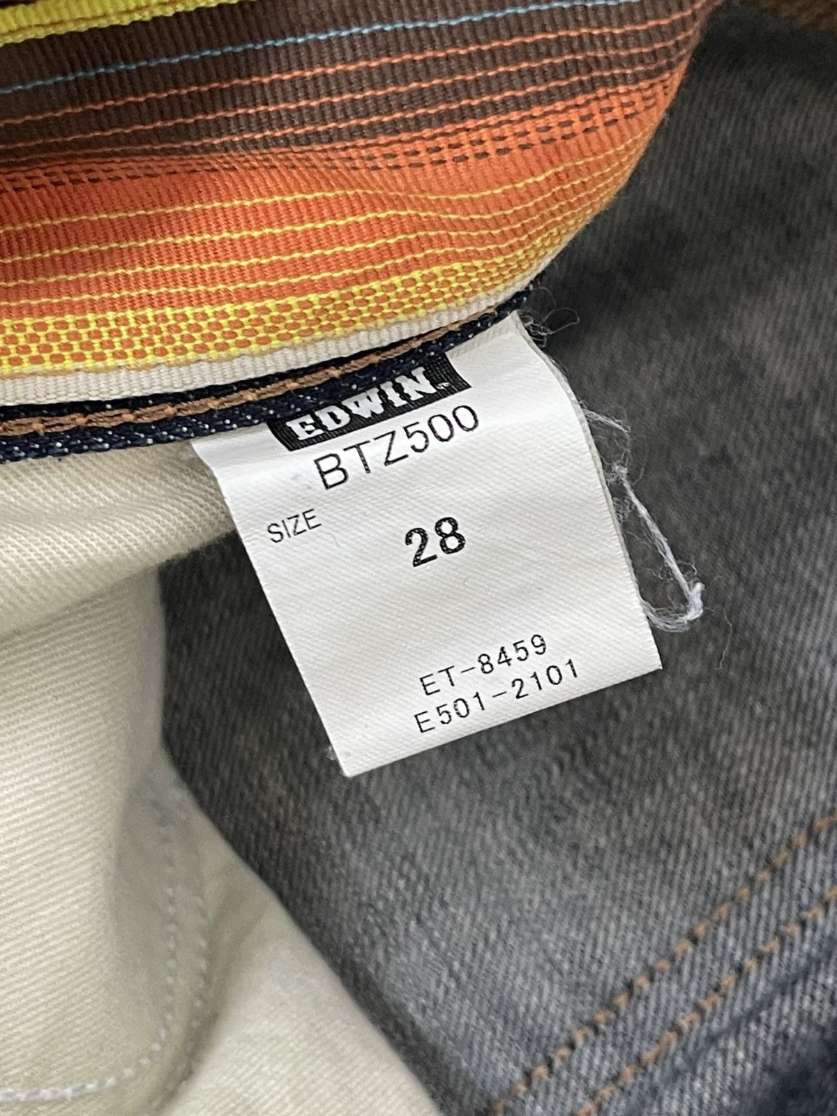 Edwin Flare Jeans Edwin Japan Faded Distress Boot Cut 7🟦 Size US 31 - 19 Thumbnail