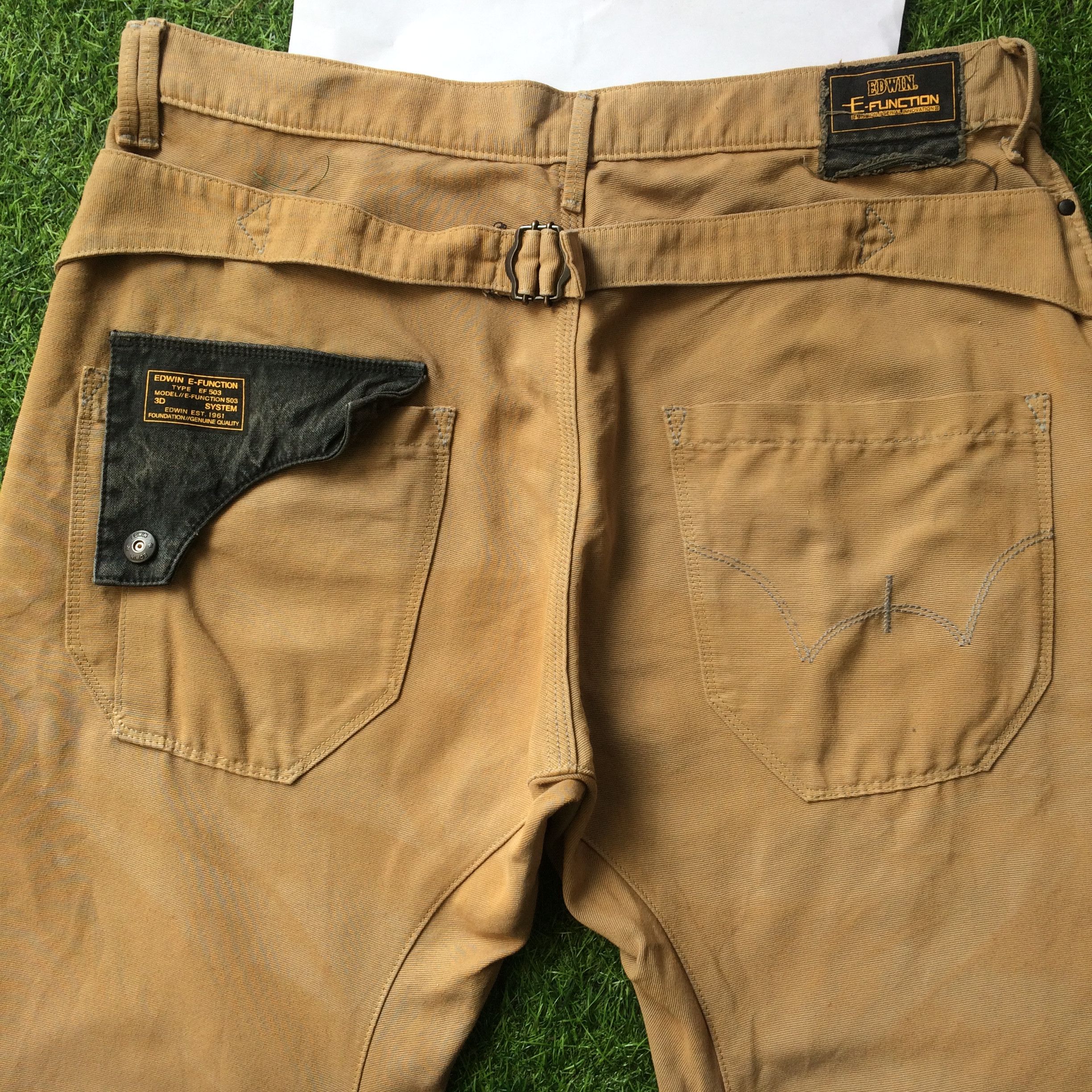 Japanese Brand Distressed Japanese Banana Cut Trousers Pants #D-616 Size US 34 / EU 50 - 1 Thumbnail