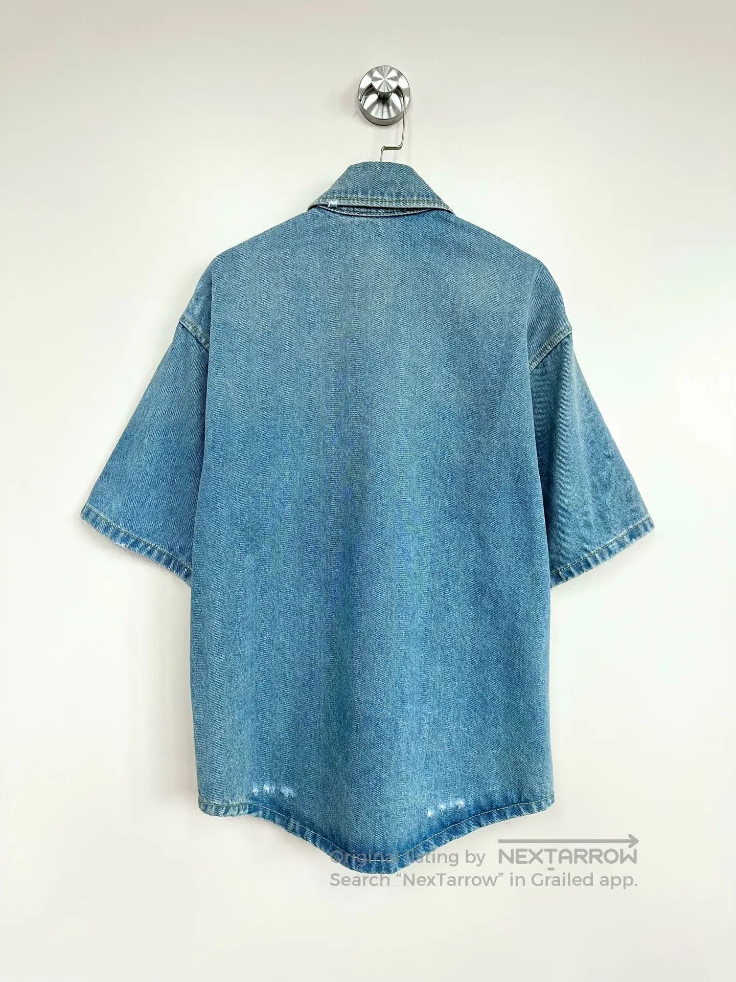 Prada Prada Blue Classic Triangle Logo Pocket Short Sleeve Jacke Size XS / US 0-2 / IT 36-38 - 2 Thumbnail