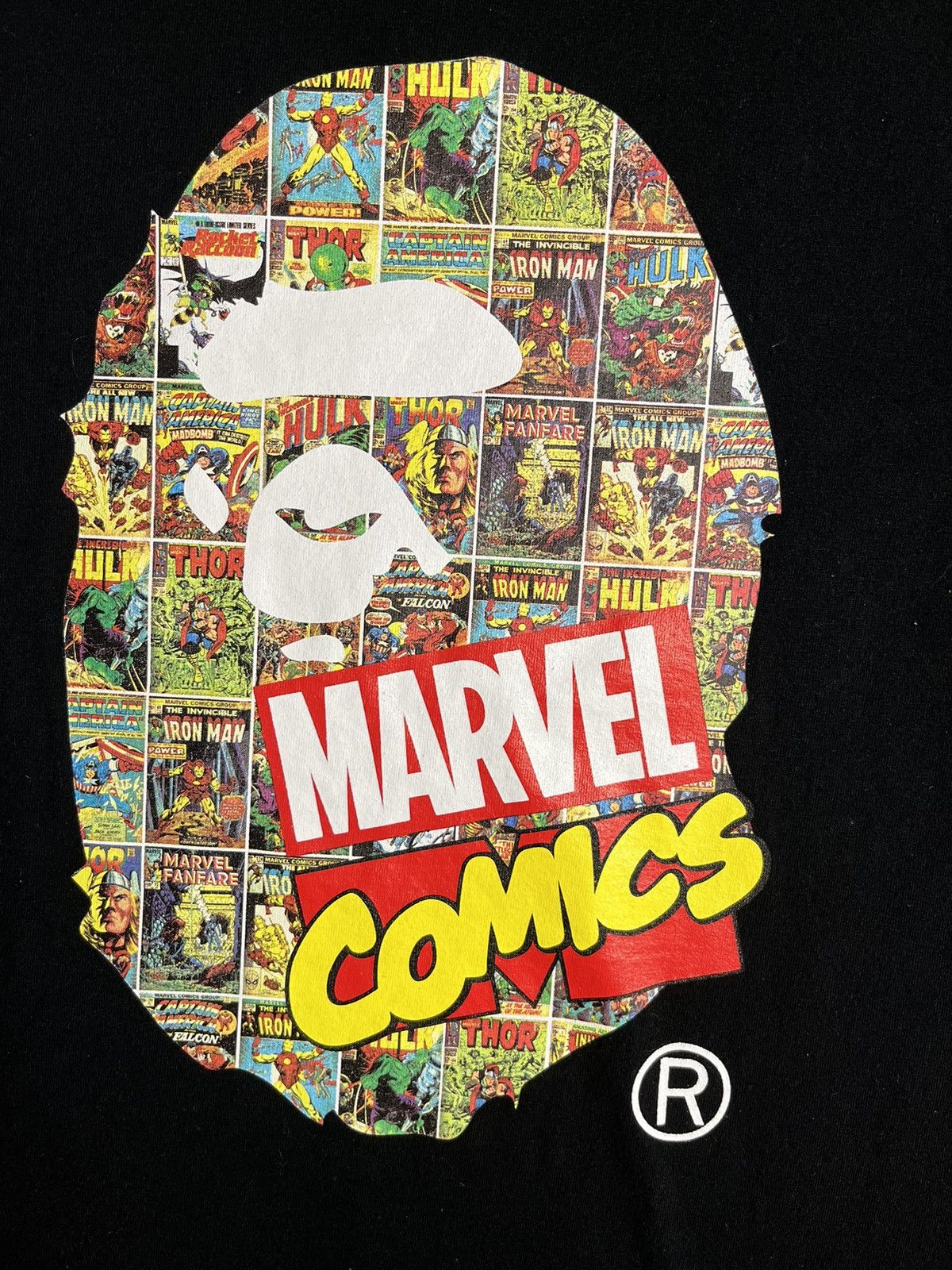 Bape × Marvel Comics Bape Marvel Ape Head Shirt Large Size US L / EU 52-54 / 3 - 3 Thumbnail