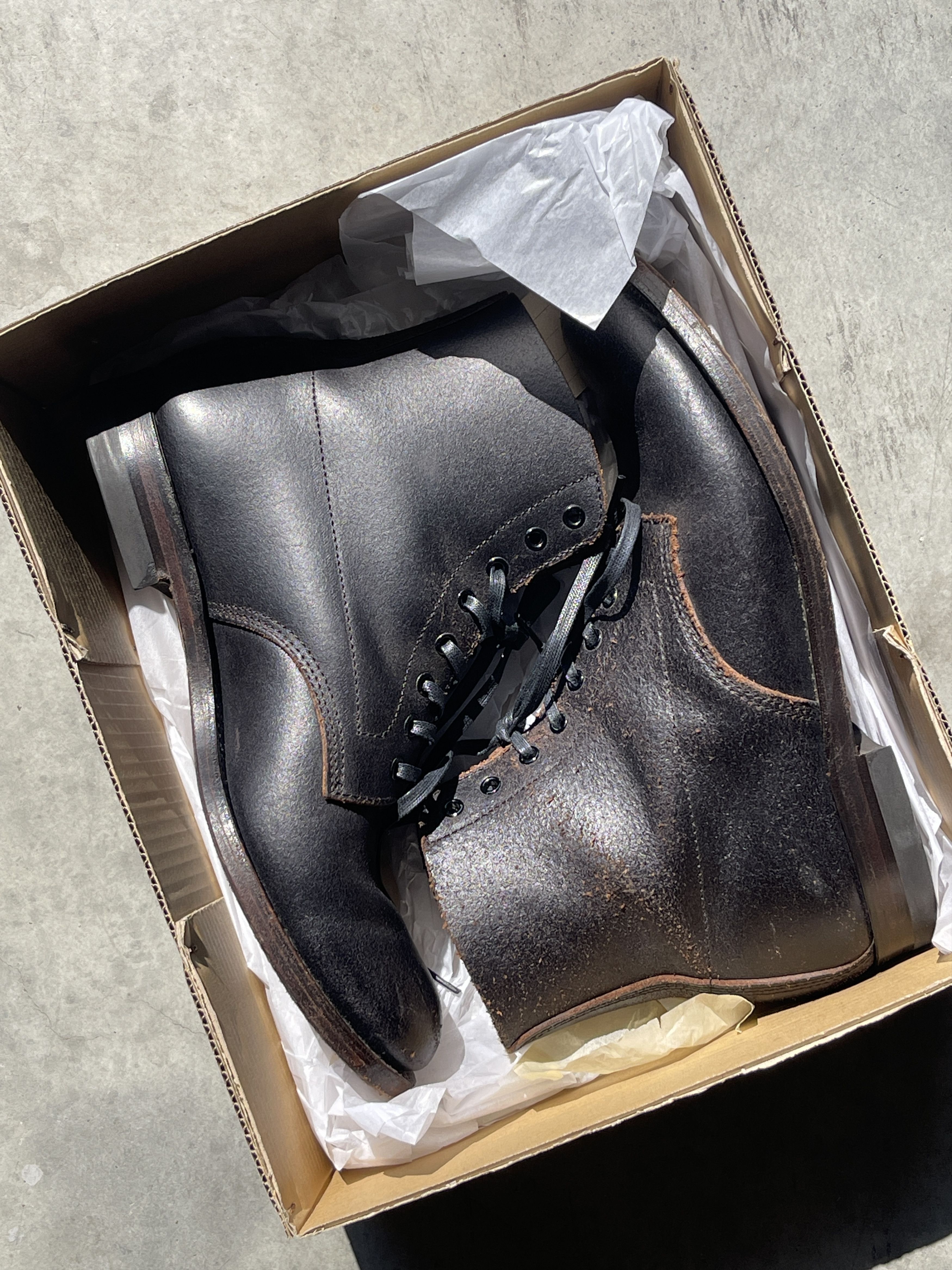 PHIGVEL MAKERS & Co. Phigvel makers Service Boots – Horween Leather (Size 9.5) Size US 9.5 / EU 42-43 - 1 Thumbnail