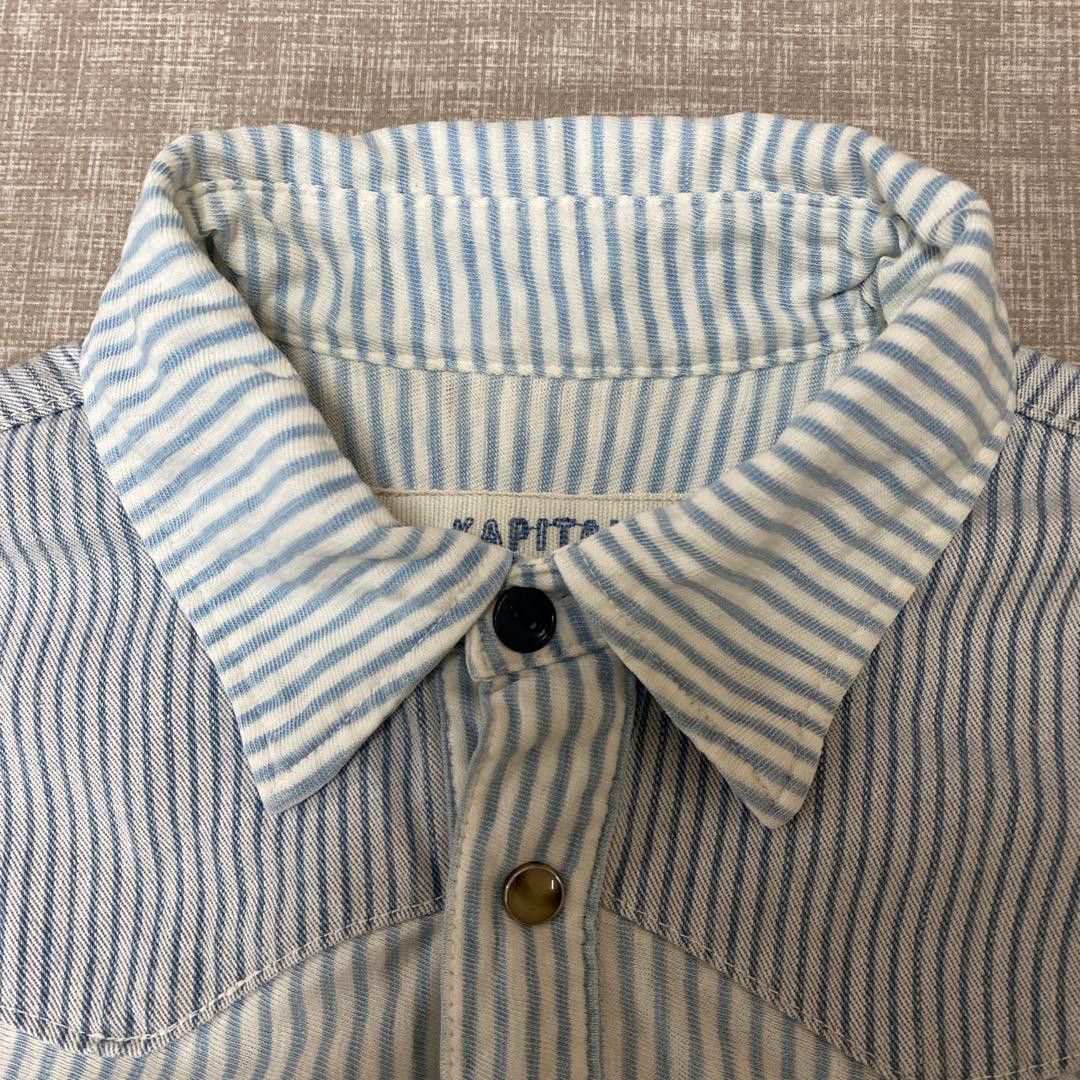 Kapital KAPITAL Polo Shirt Blue Stripe Size US S / EU 44-46 / 1 - 10 Thumbnail