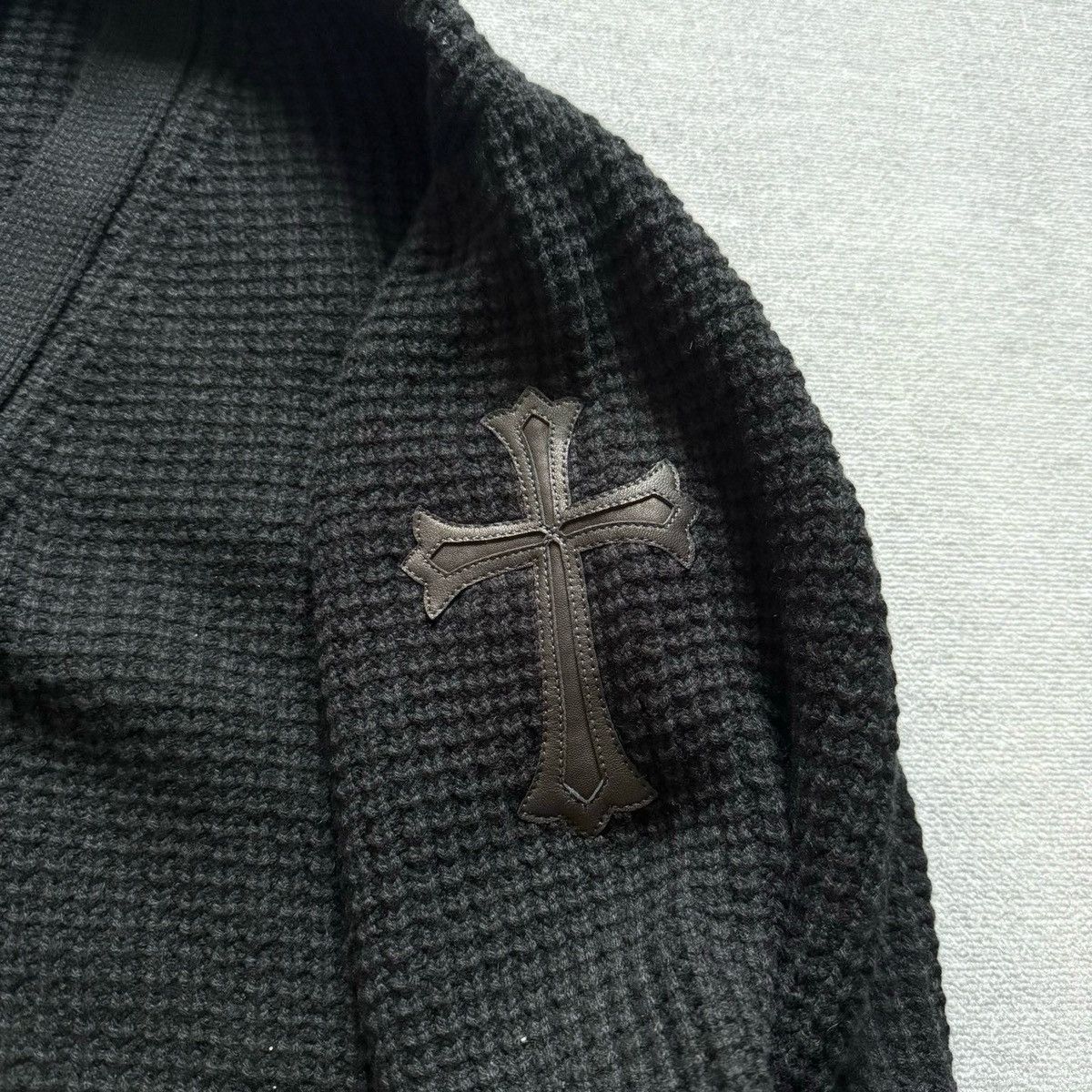 Chrome Hearts Chrome Hearts leather cross patches Cashmere Cardigan Size US S / EU 44-46 / 1 - 3 Thumbnail