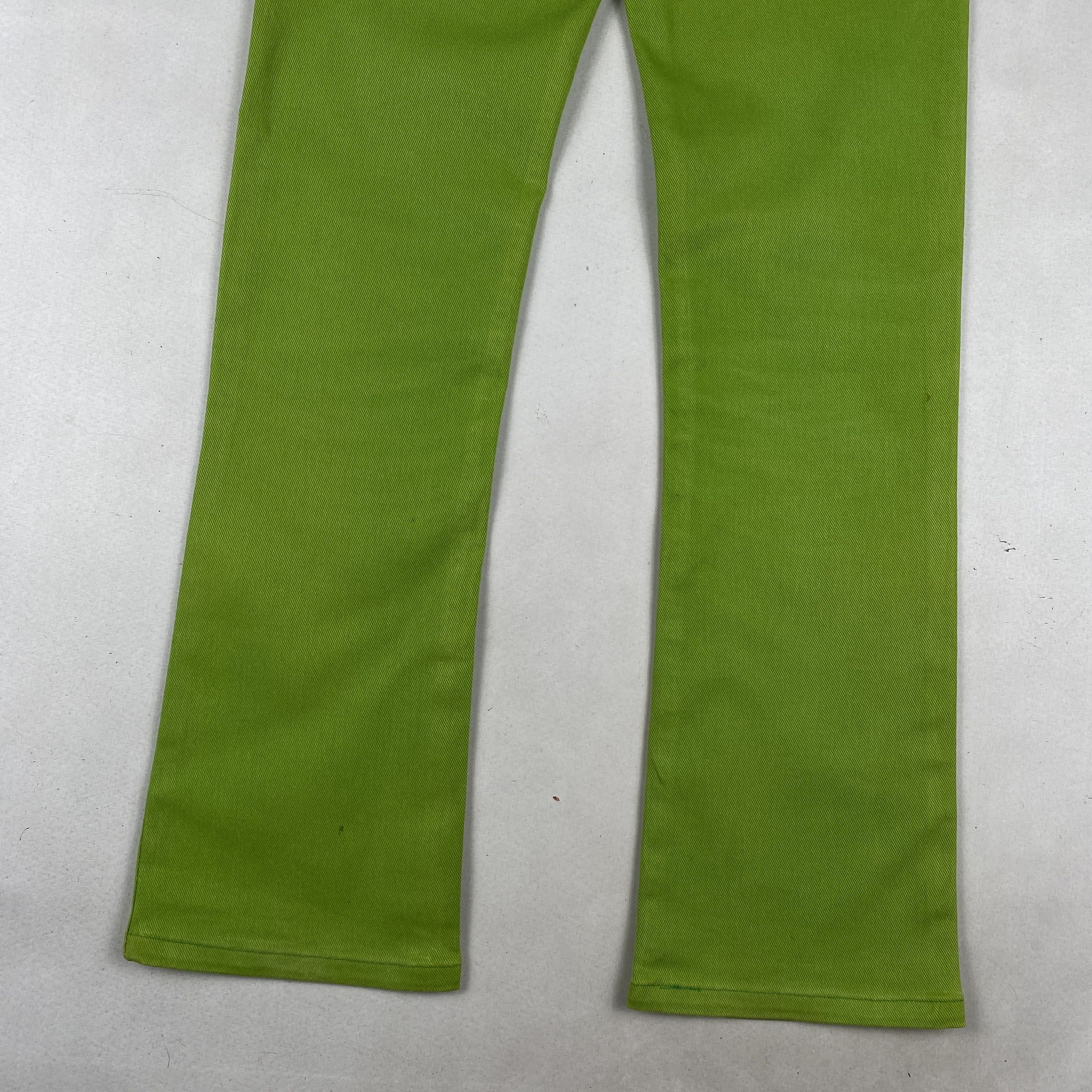 Hysteric Glamour Neon Green Flared Pants Size 28" / US 6 / IT 42 - 4 Thumbnail