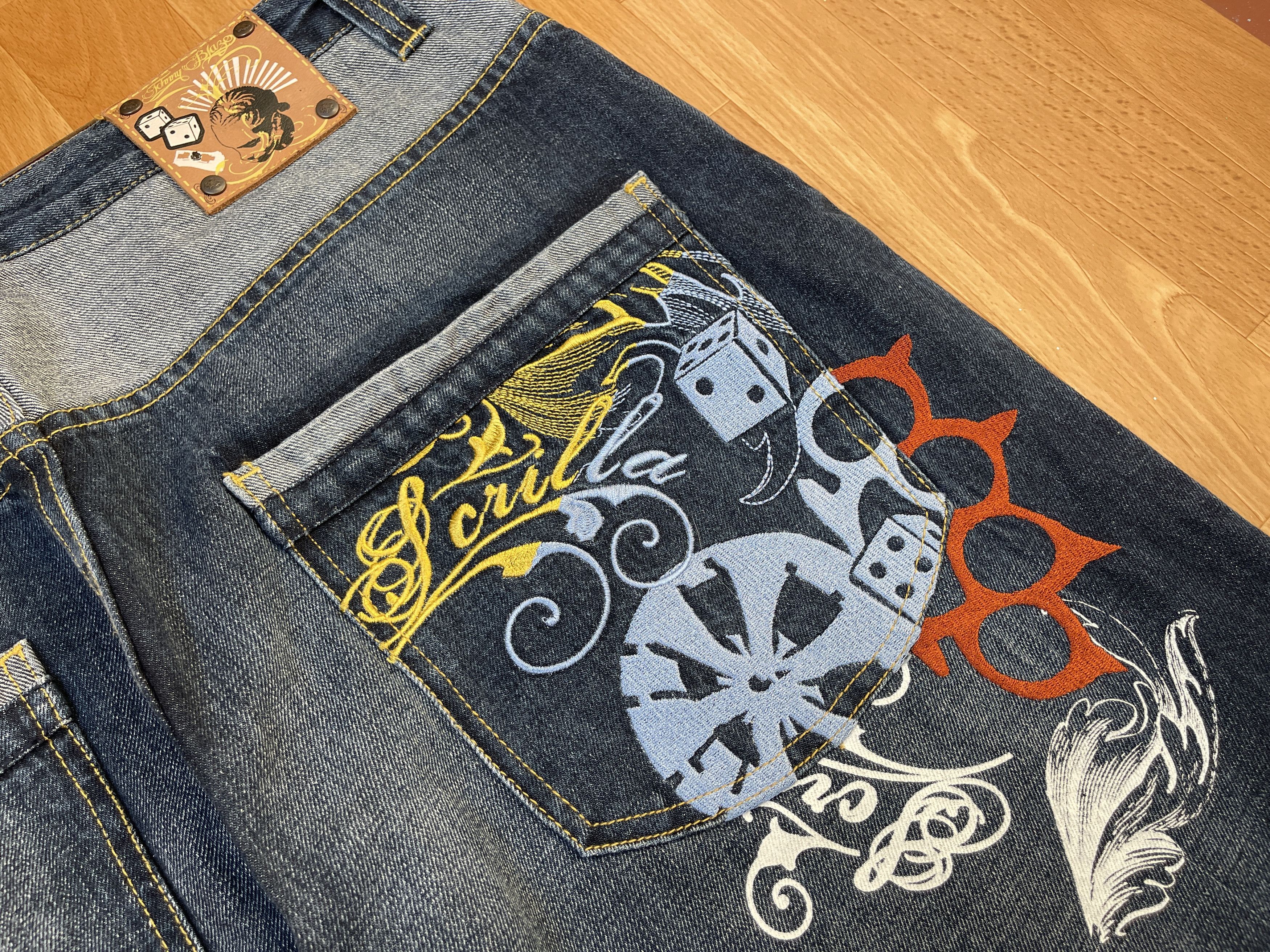 Wu-Tang Clan Johnny Blaze jeans, Wu Wear, vintage hip hop baggy, 90s 38 Size US 38 / EU 54 - 8 Thumbnail