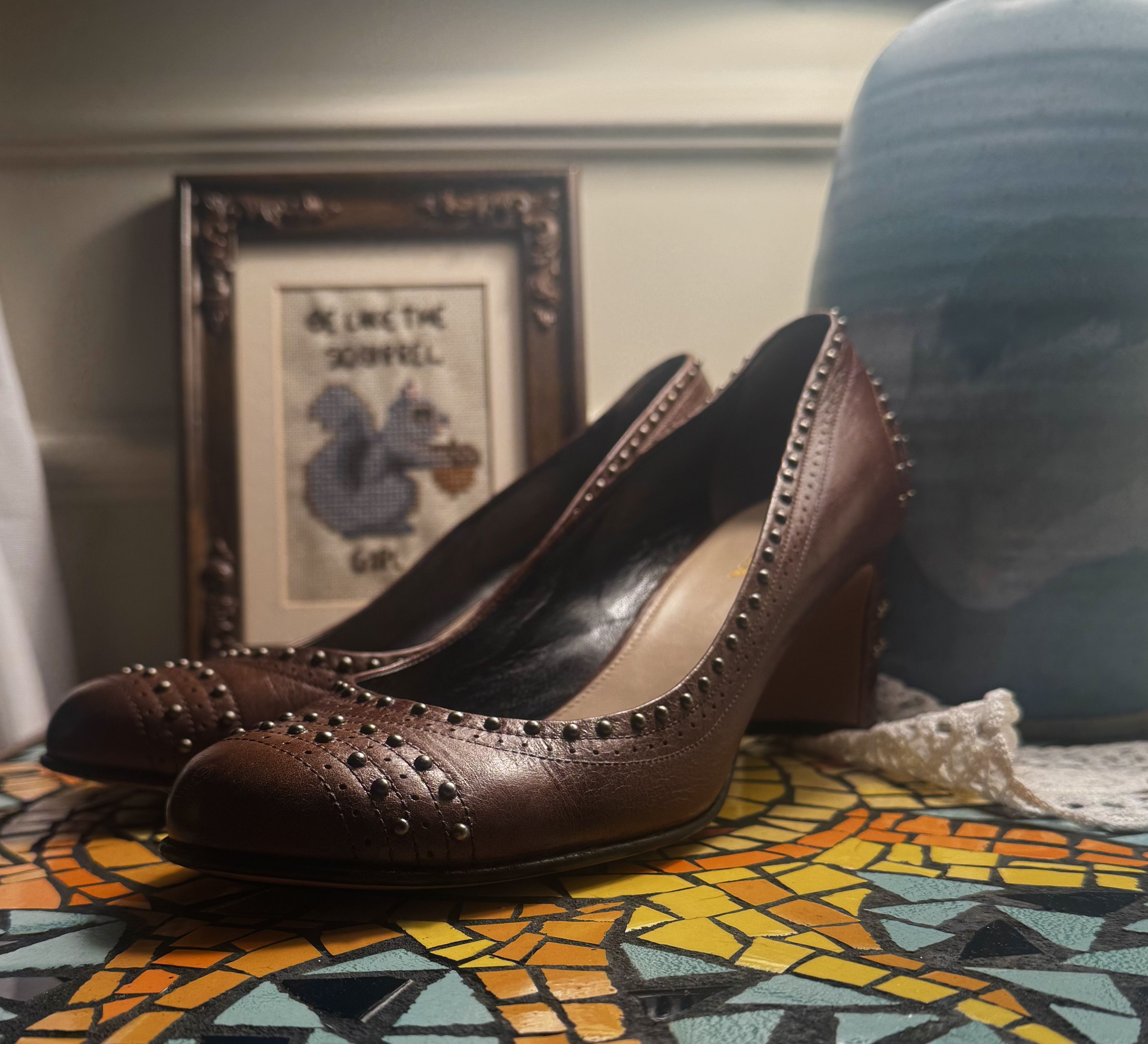 Prada Vintage Leather Pumps Size US 10 / IT 40 - 1 Thumbnail