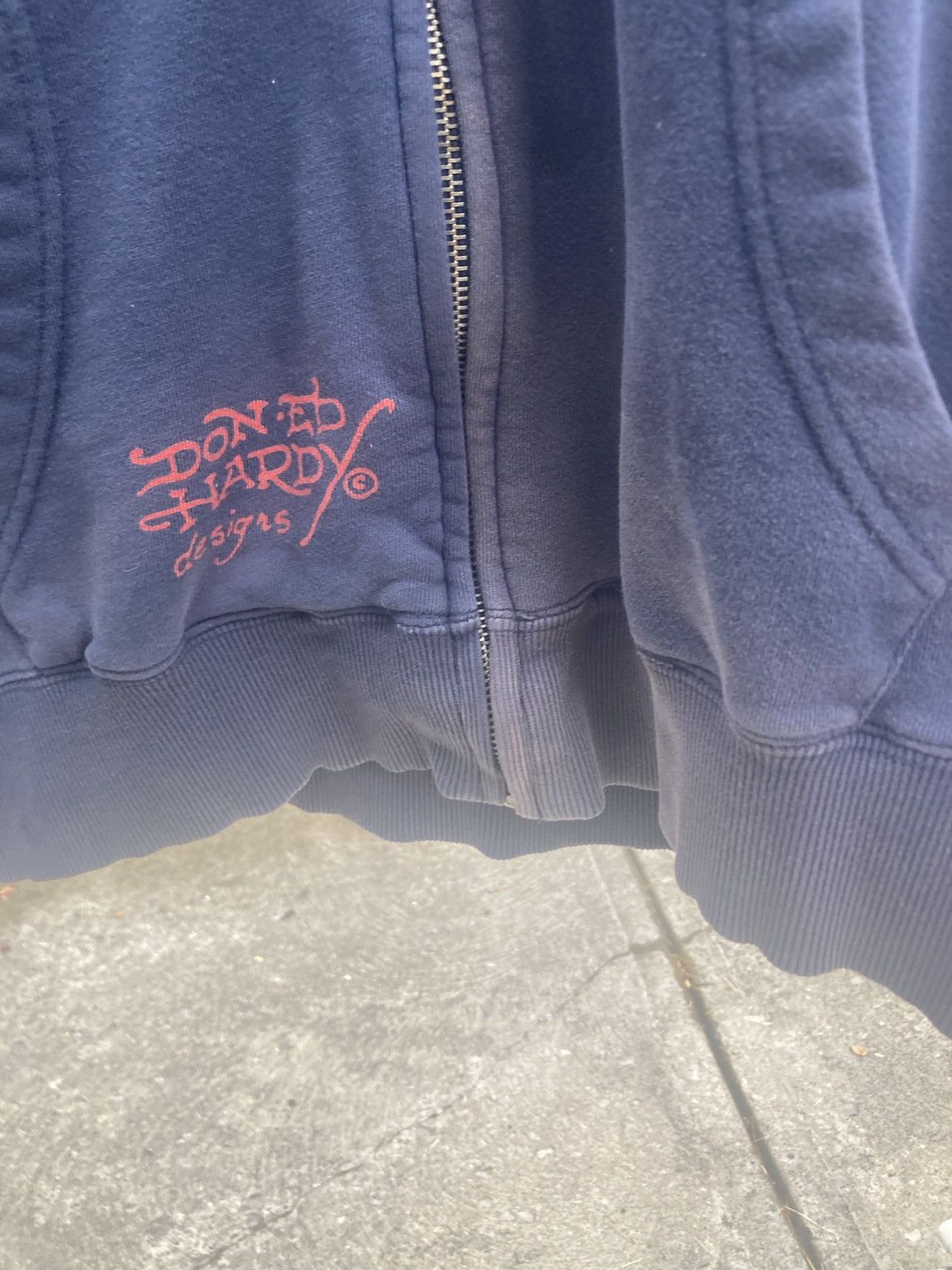Ed Hardy Y2K Vintage Don Ed Hardy Tattoo Wolf Hoodie Size US XL / EU 56 / 4 - 2 Thumbnail