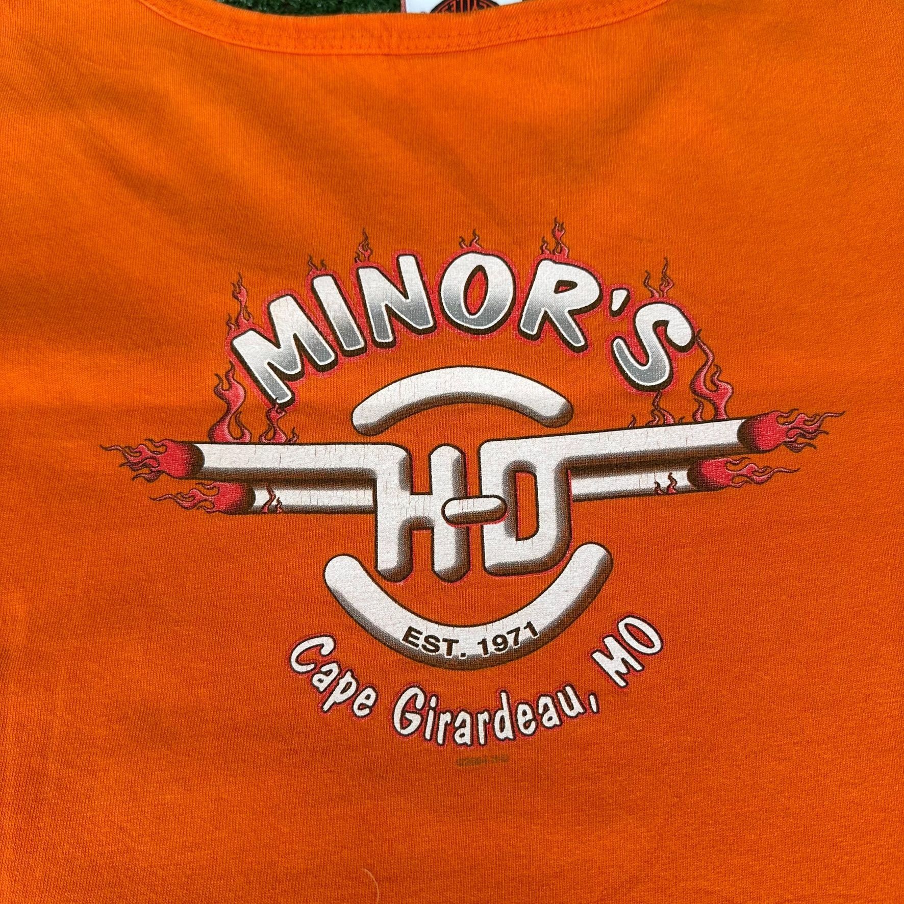 Harley Davidson Vintage Y2K Harley Davidson Missouri Tank Top Orange 3XL Bik Size US XXL / EU 58 / 5 - 5 Thumbnail