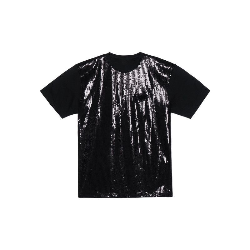 Prada Prada SS22 Black Sequin Short Sleeve Tshirt-2506 Size US S / EU 44-46 / 1 - 8 Thumbnail
