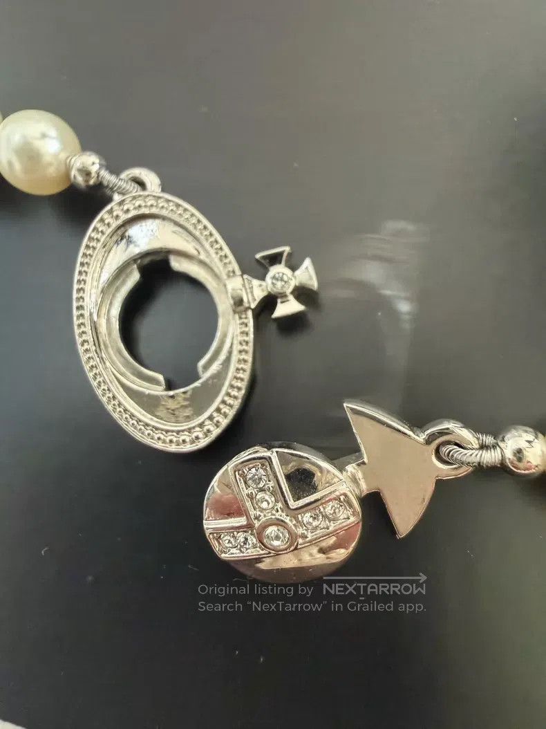 Vivienne Westwood Vivienne Westwood Saturn Pearl Necklace Size ONE SIZE - 2 Thumbnail