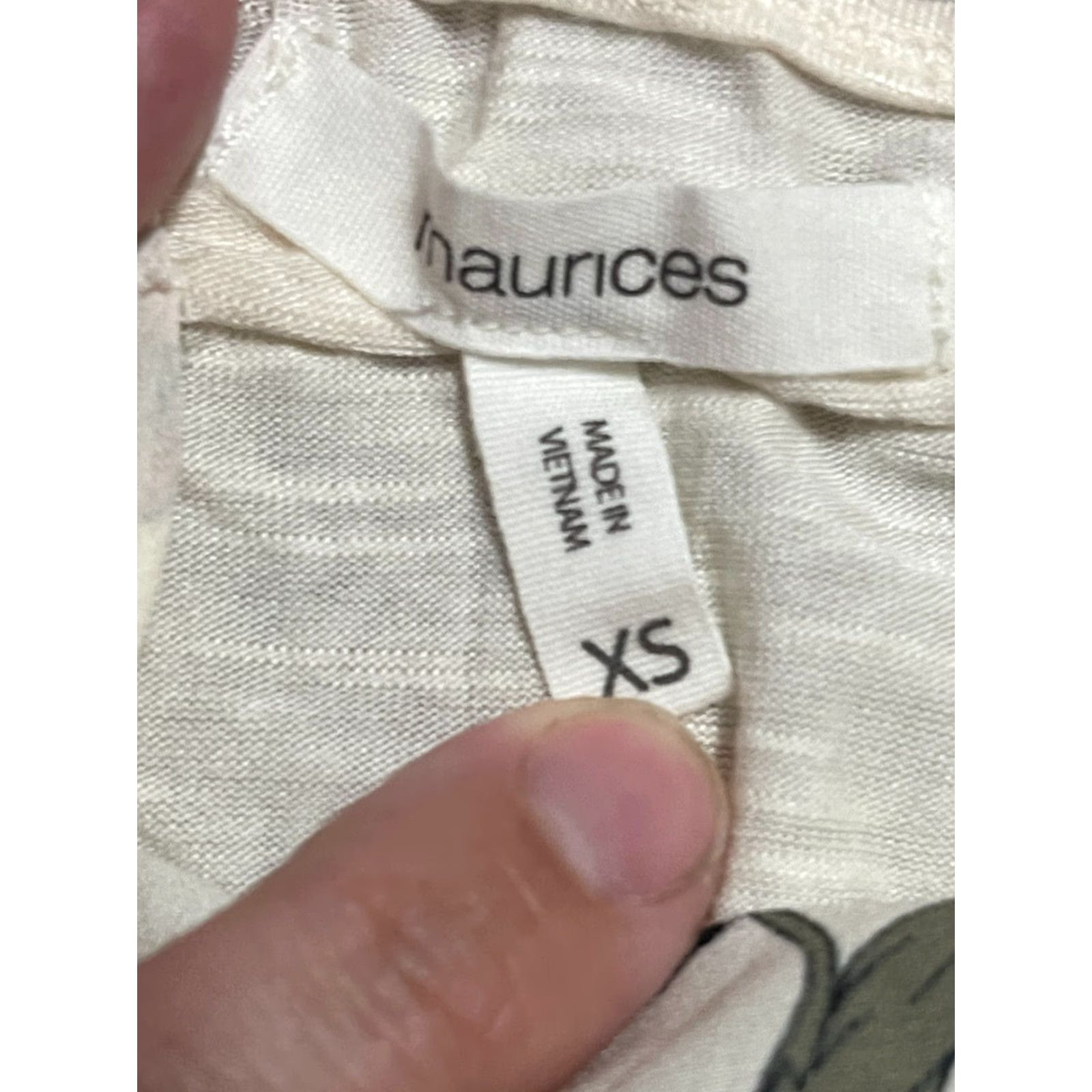 Vintage Maurices Tank Top Women's XS White Floral Sleeveless Shirt Regular Size XS Adults Womens Size XS / US 0-2 / IT 36-38 - 5 Thumbnail