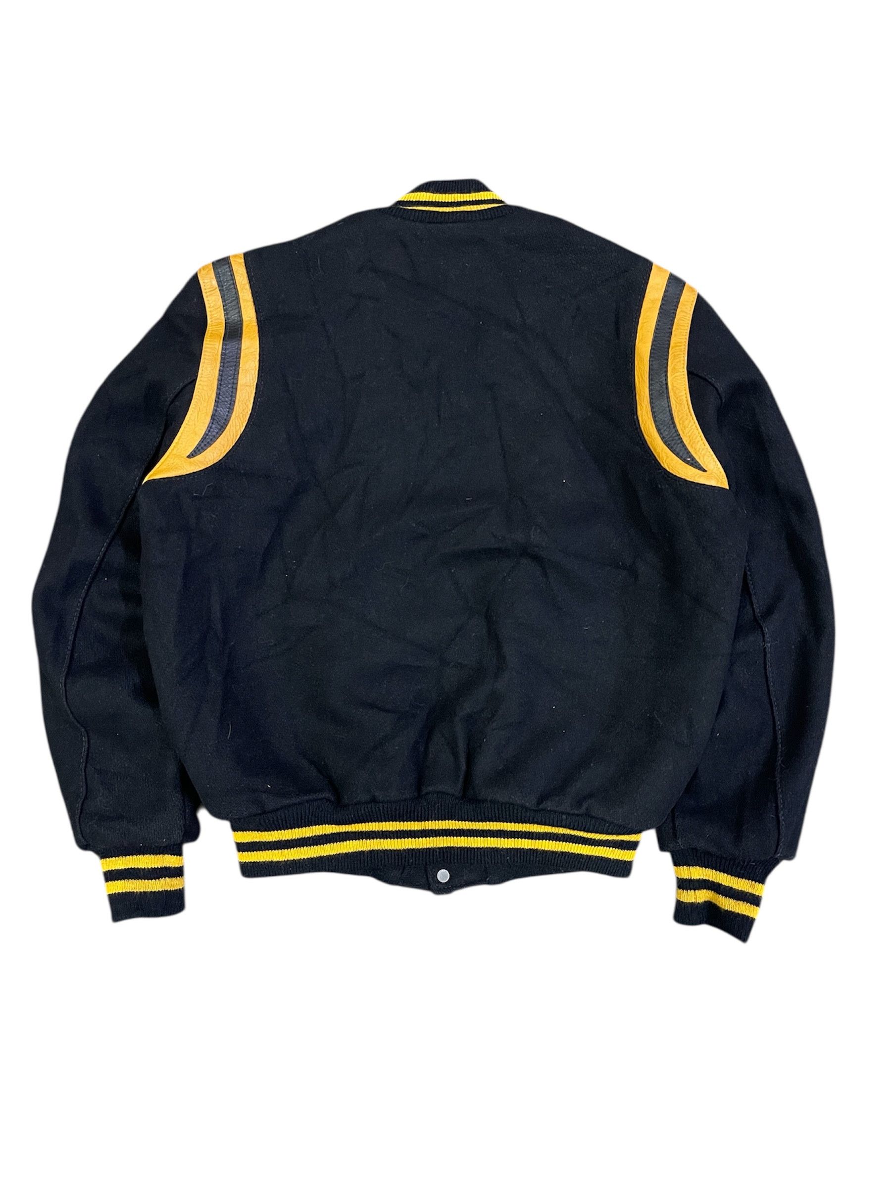 Lee True Vintage 70s Lee Varsity Delong Black/Yellow Jacket Size US M / EU 48-50 / 2 - 2 Thumbnail