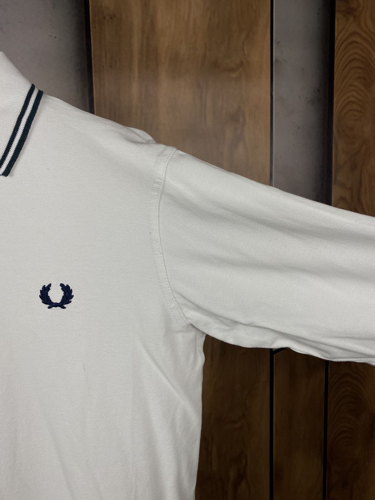 Fred Perry 🍃Vintage 90s Sweatshirt Long Sleeve Fred Perry Striped Tee🍃 Size US S / EU 44-46 / 1 - 7 Thumbnail