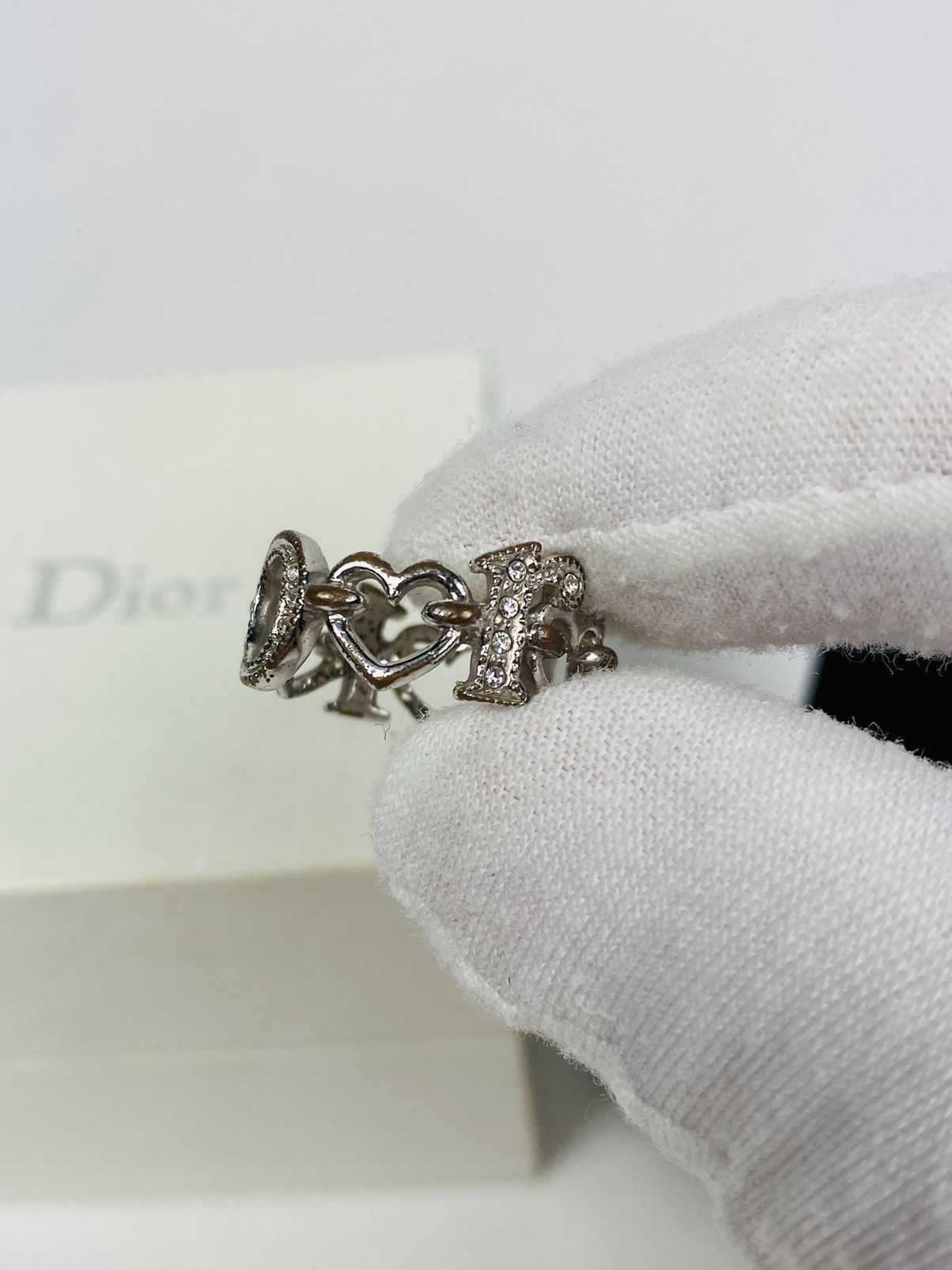 Dior Dior Encrusted Logo Ring size 5 Size ONE SIZE - 4 Thumbnail