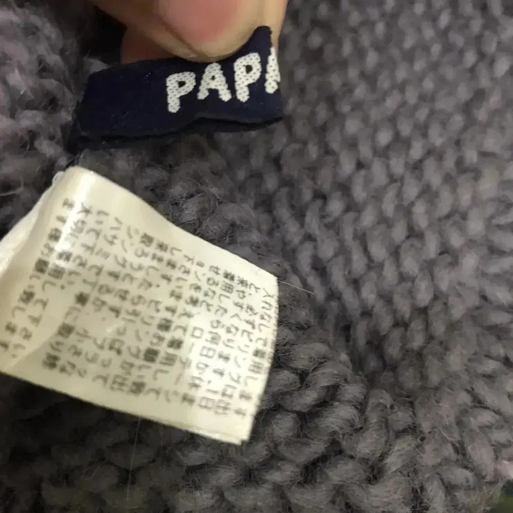 Japanese Brand Papas Spellout Knit Najavo Design Beanie Hat Size ONE SIZE - 8 Thumbnail