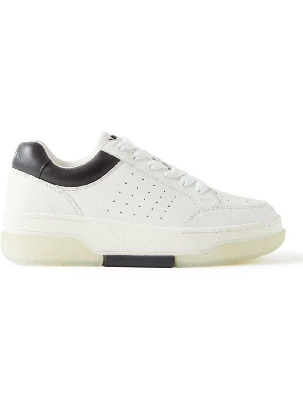 Amiri AMIRI Stadium Low Sneakers White Black Leather Size 42 NIB Size US 9 / EU 42 - 3 Thumbnail