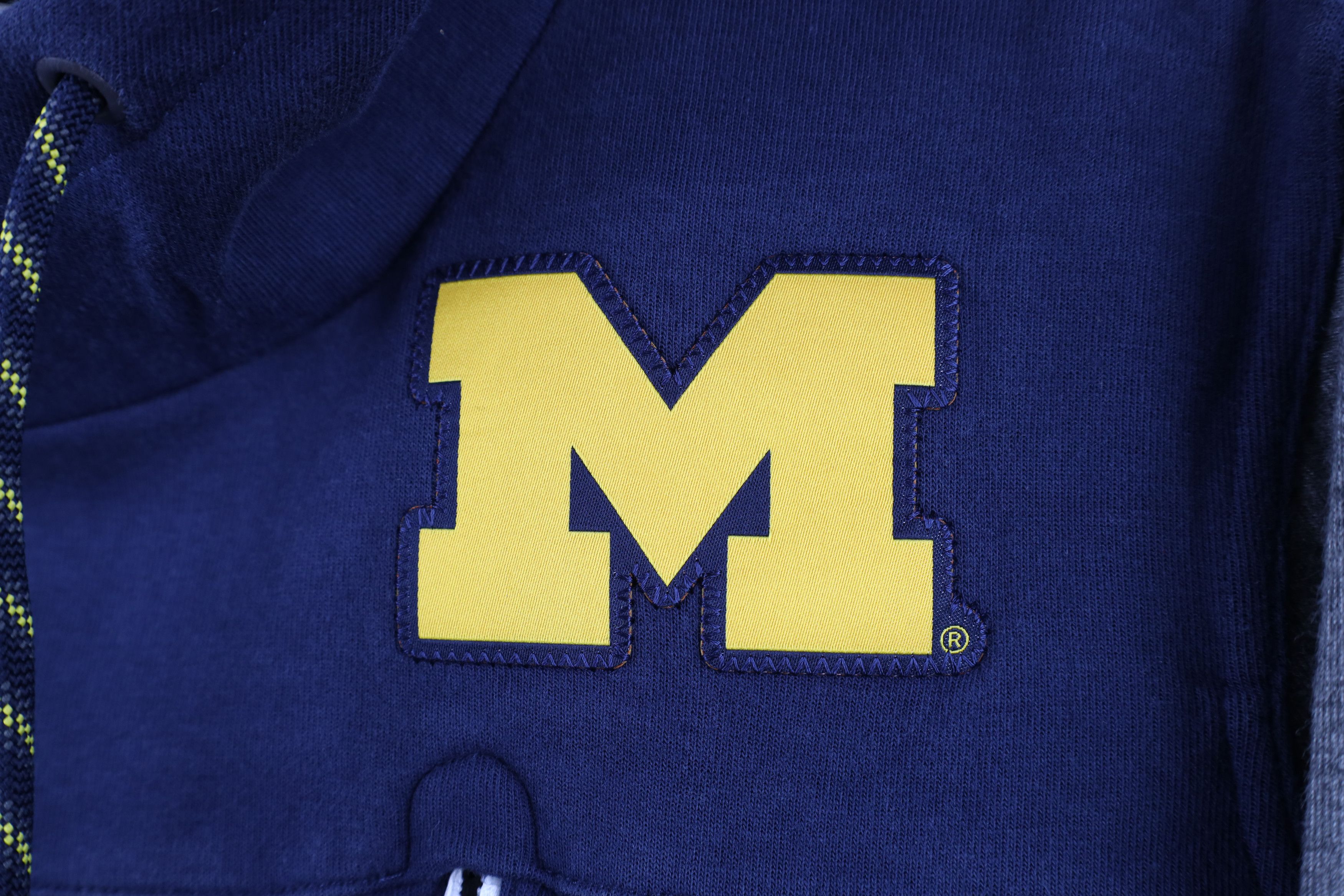 Nike Nike Block M University of Michigan Hoodie Sweatshirt Blue Size M / US 6-8 / IT 42-44 - 5 Thumbnail