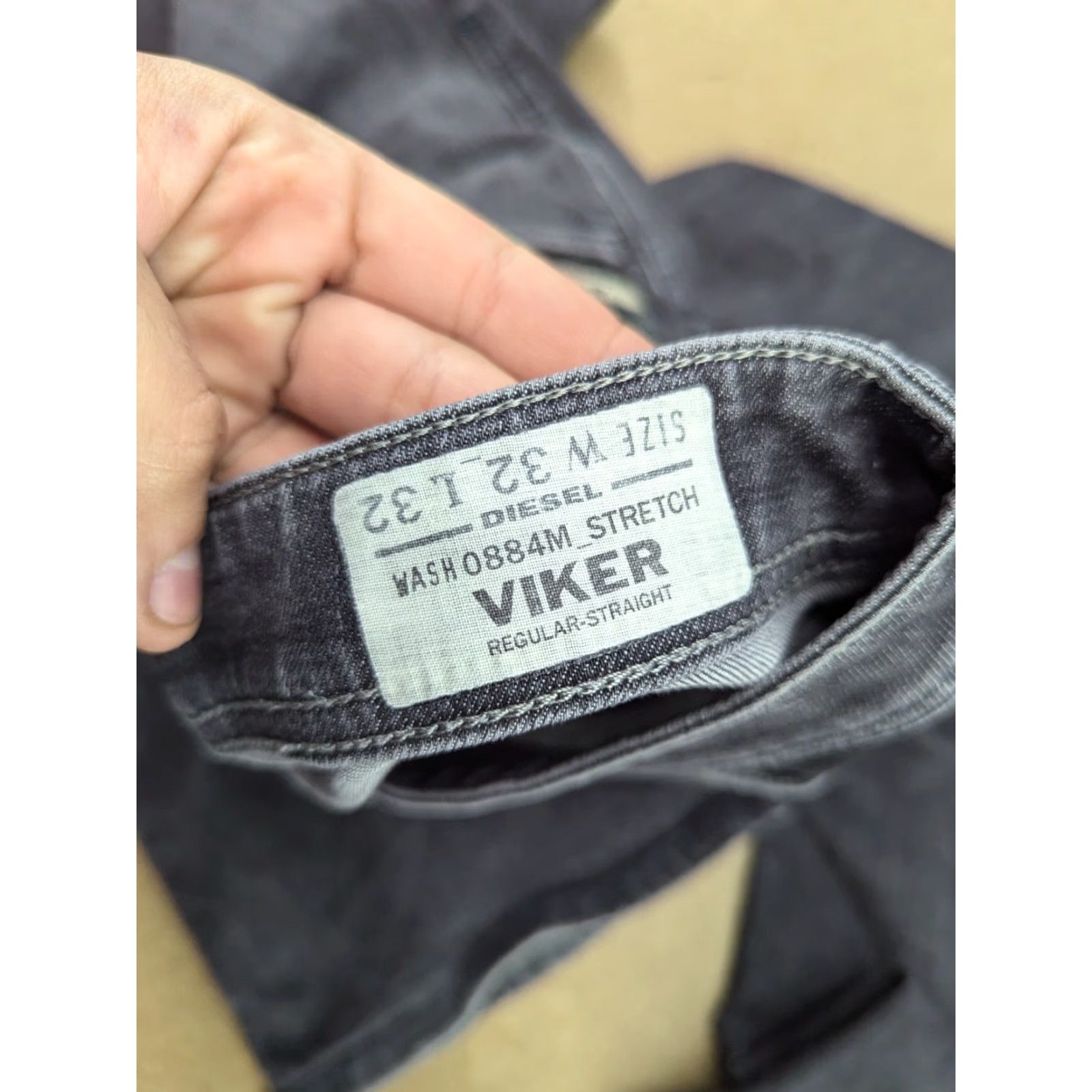 Diesel Vintage Diesel Only The Brave Mens Jeans 32x32 Denim Gray Mohawk Low Rise Straight Size US 32 / EU 48 - 6 Thumbnail