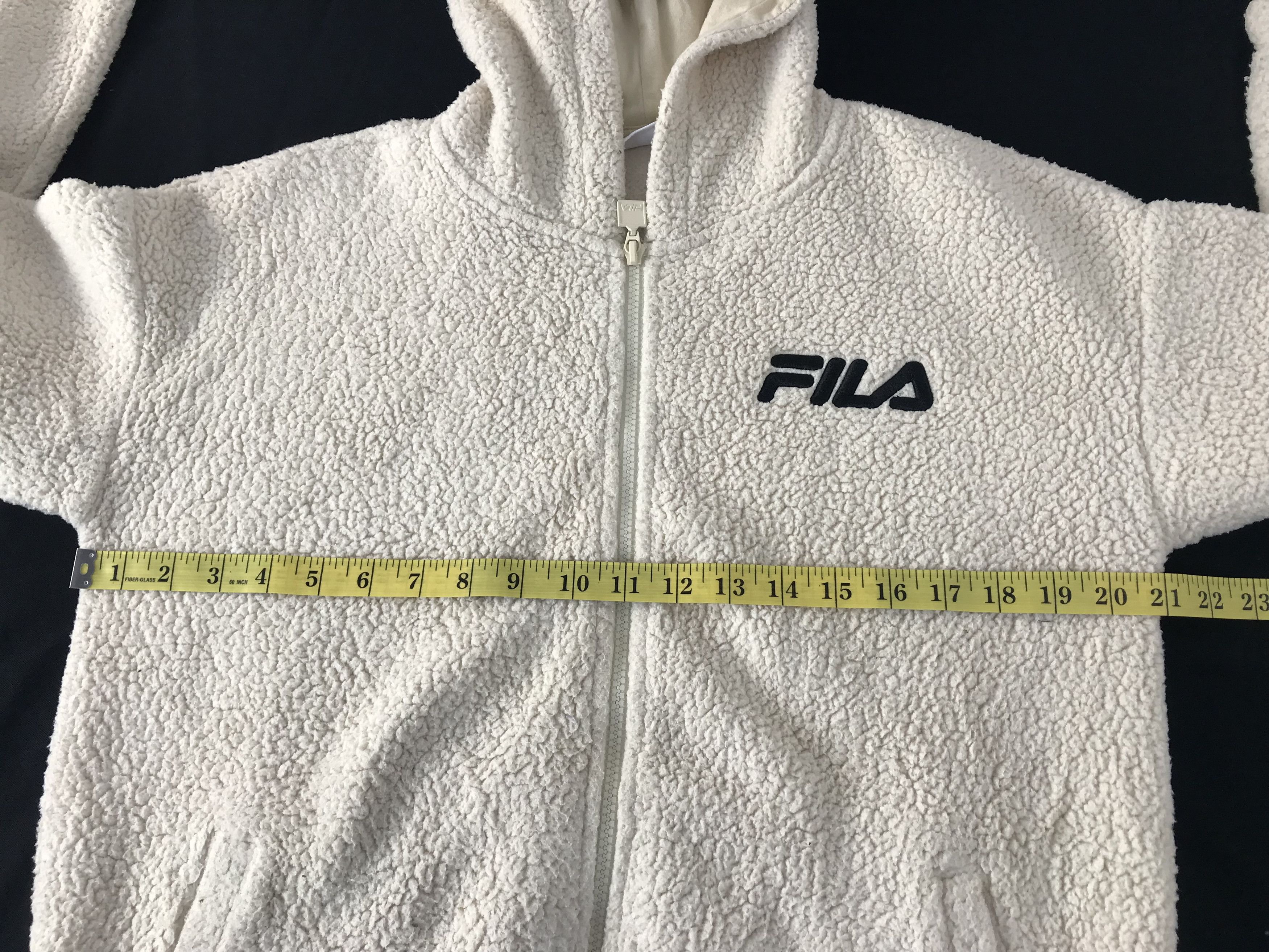 Fila Fila Fleece Hooded Sherpa Zipper Jacket Size M / US 6-8 / IT 42-44 - 12 Thumbnail