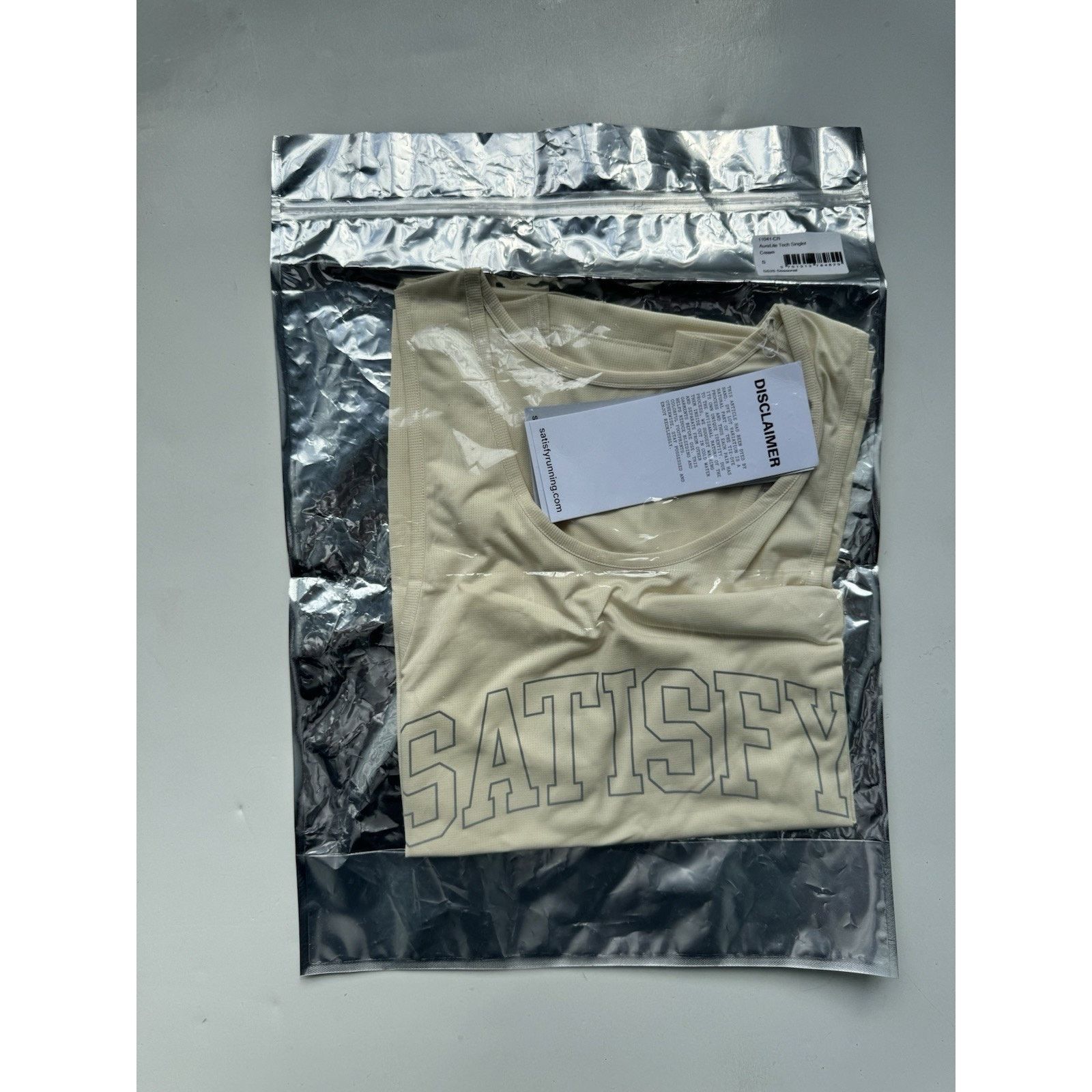 Satisfy SATISFY RUNNING AuraLite Tech Singlet Cream Small Size US S / EU 44-46 / 1 - 4 Thumbnail