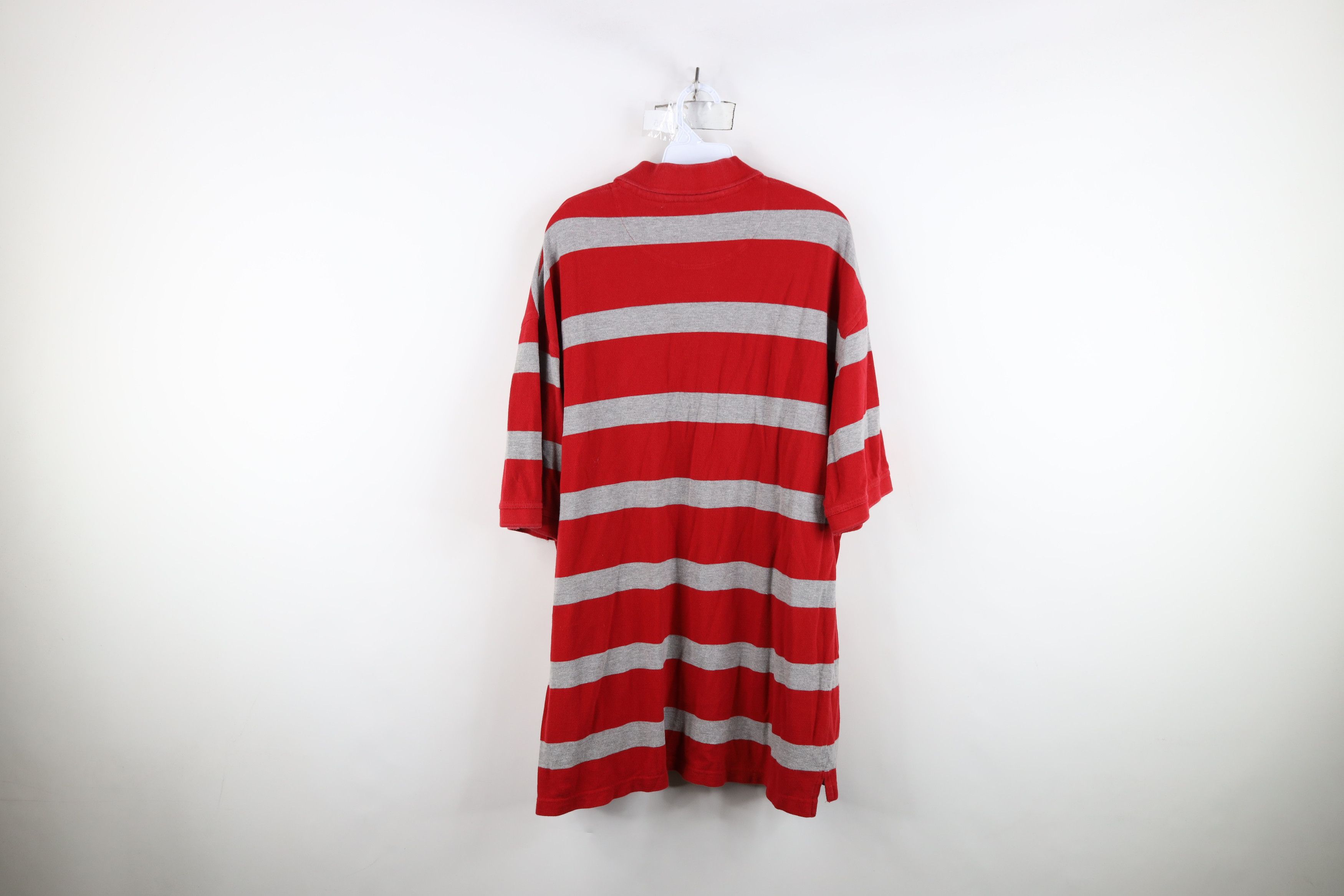 Vintage Vintage 90s Ohio State University Striped Rugby Polo Shirt Size US XL / EU 56 / 4 - 12 Thumbnail