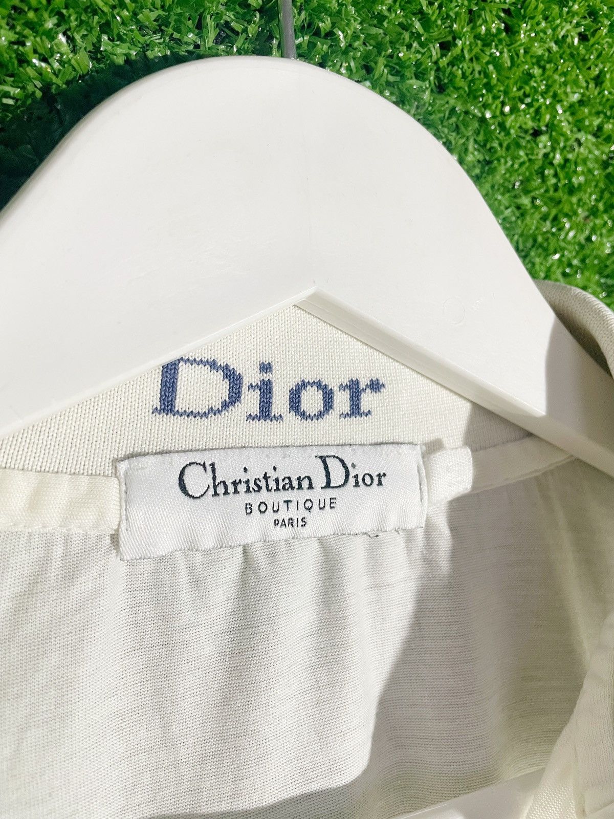 Christian Dior Monsieur × Vintage Christian Dior Vintage Cotton Men White Polo Size M Italy Size US M / EU 48-50 / 2 - 3 Thumbnail