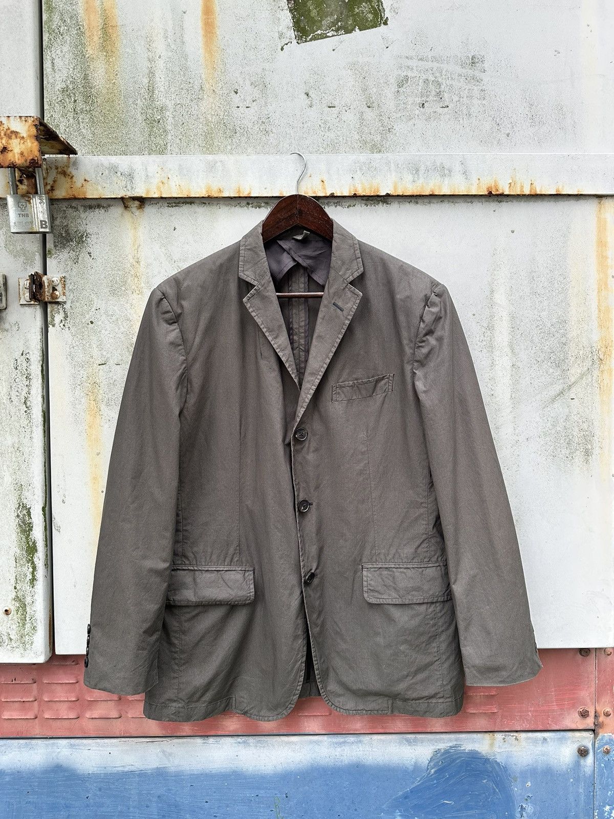 Burberry 👹Burberry Black Label Faded Blazer Jacket Size US M / EU 48-50 / 2 - 2 Thumbnail