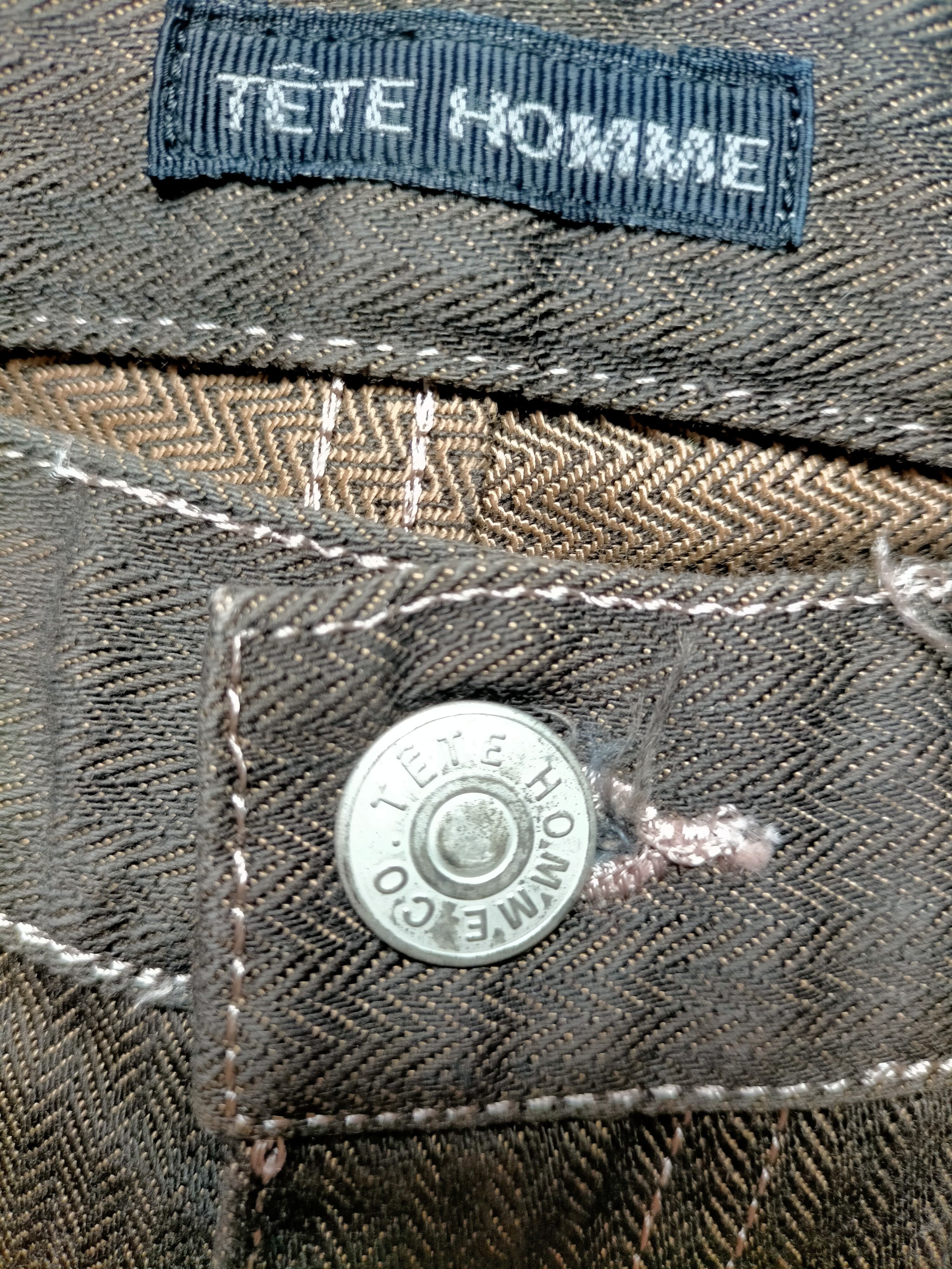 Issey Miyake × Japanese Brand Tete Homme Issey Miyake Stripe Jeans Size US 28 / EU 44 - 18 Thumbnail