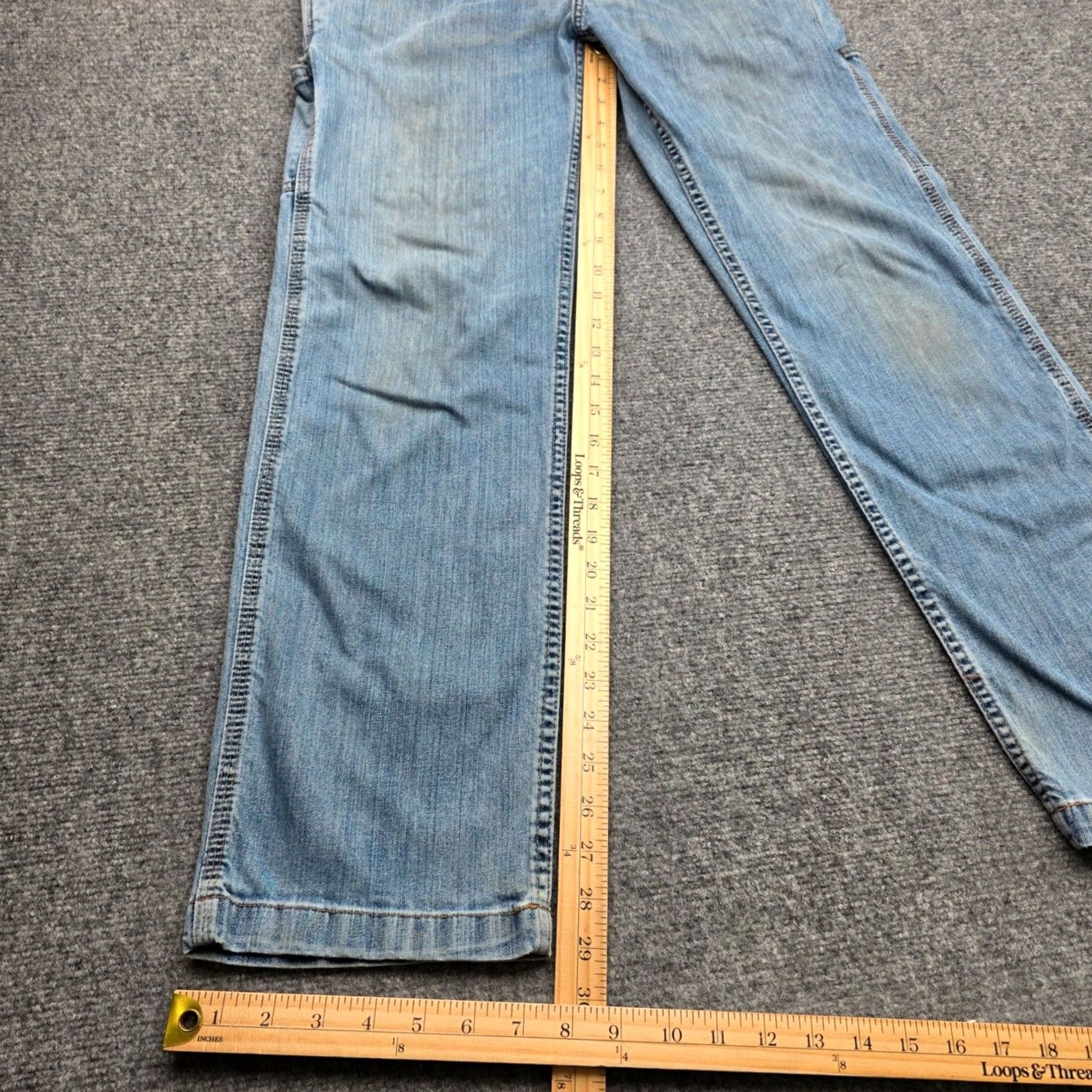 Carhartt Carhartt Relaxed Fit Jeans Mens Blue Light Wash 32x30 Utility Carpenter Denim 2021 Size US 32 / EU 48 - 3 Thumbnail