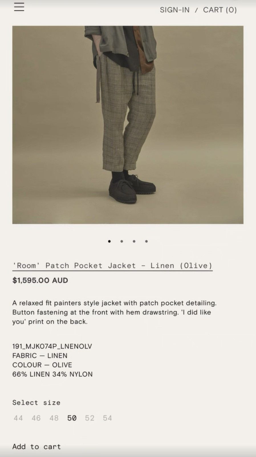 Song For The Mute Room patch pocket jacket 19.1 still life Size US M / EU 48-50 / 2 - 6 Thumbnail