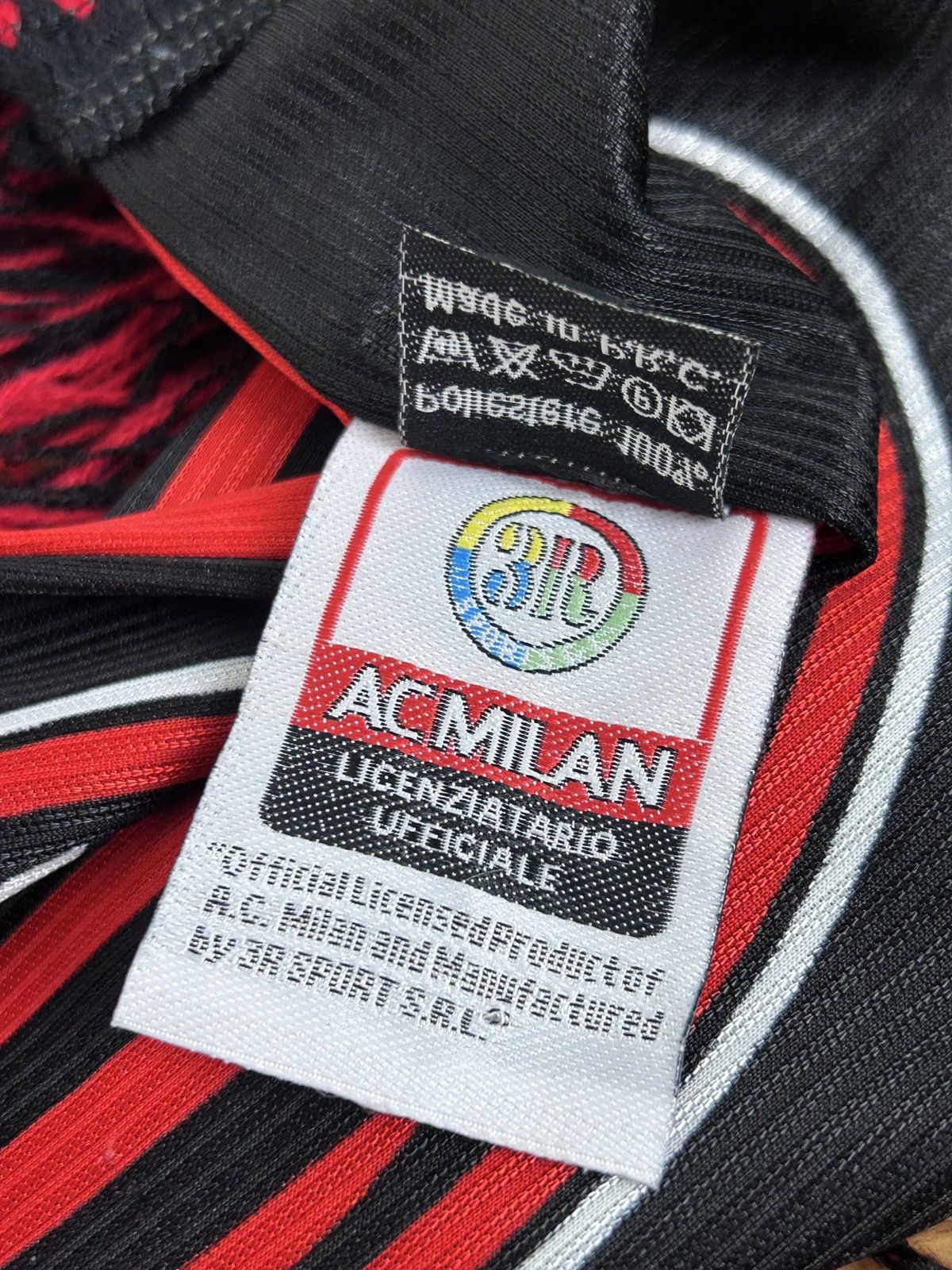 Vintage 90s Vintage AC Milan Polyester 3R Sport Scarf Size ONE SIZE - 12 Thumbnail