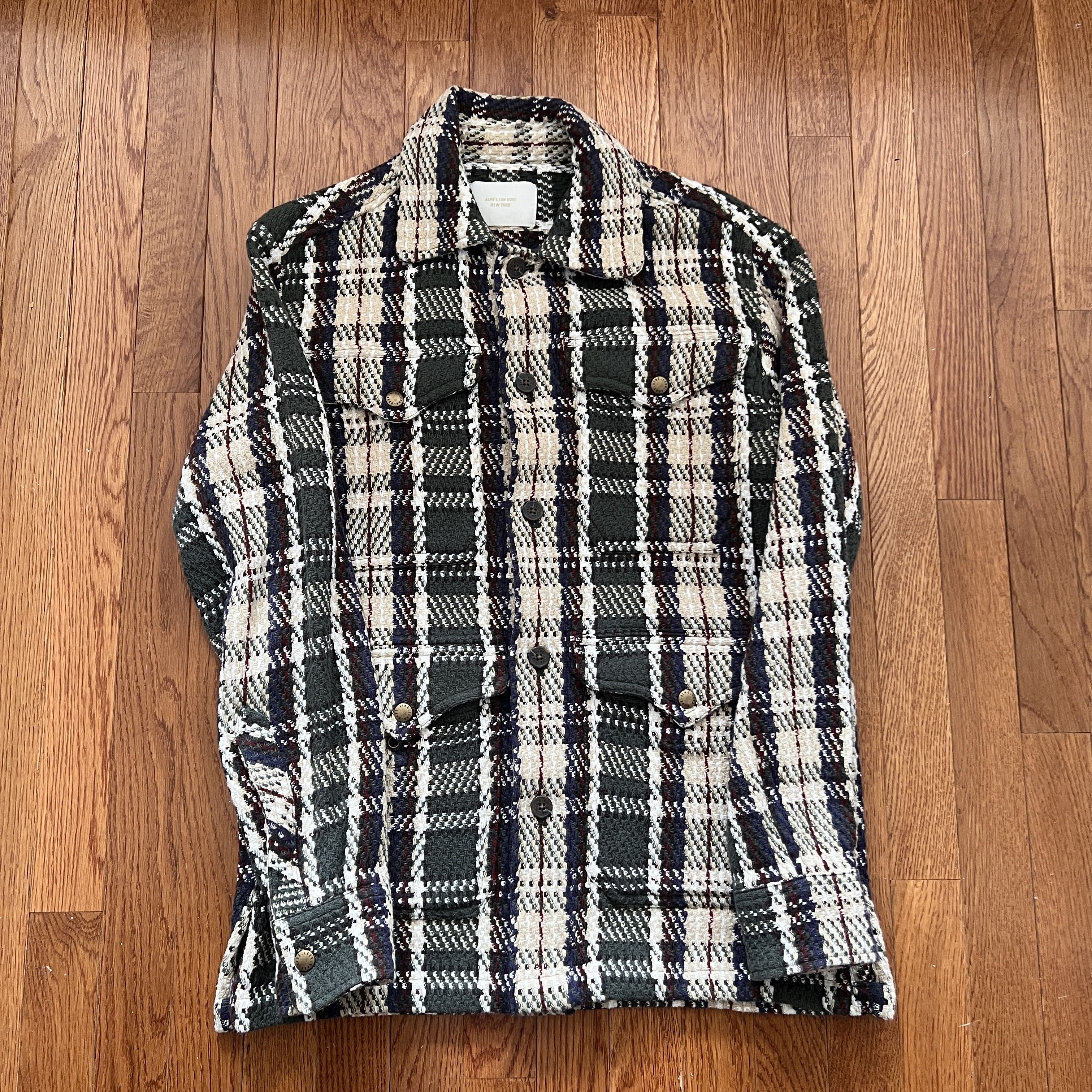 Aime Leon Dore Aime Leon Dore/ALD Woven Plaid Overshirt Green/White XS Size US XS / EU 42 / 0 - 3 Thumbnail