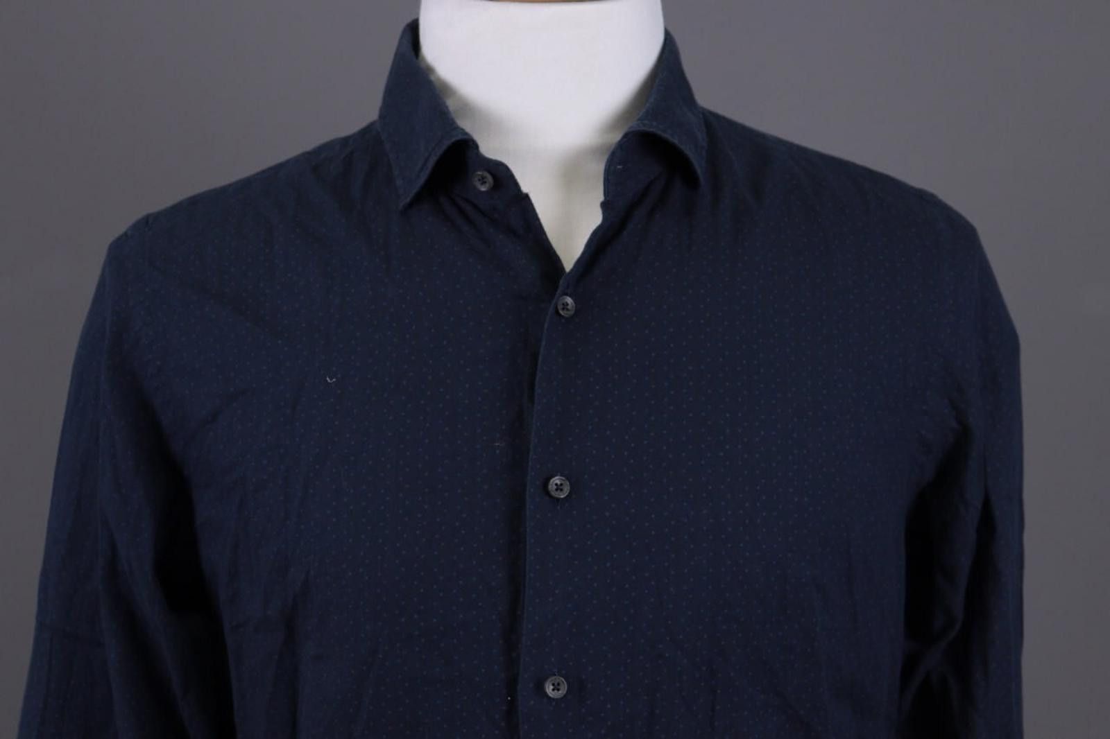 L.B.M. 1911 L.B.M. 1911 Blue Dotted Button Down Shirt Size 42 / 16 1/2 Size US M / EU 48-50 / 2 - 2 Thumbnail