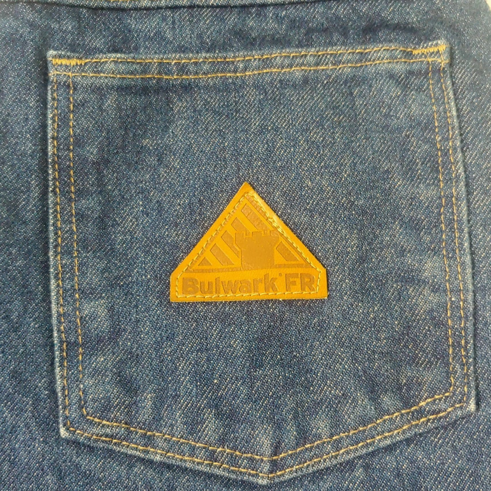 Denime Bulwark Women’s Jeans Flame-Resistant 5-Pocket Denim Medium Wash 32x32 Blue Safety Gear 10 Regular Belt Loops Womens Size 32" / US 10 / IT 46 - 4 Thumbnail